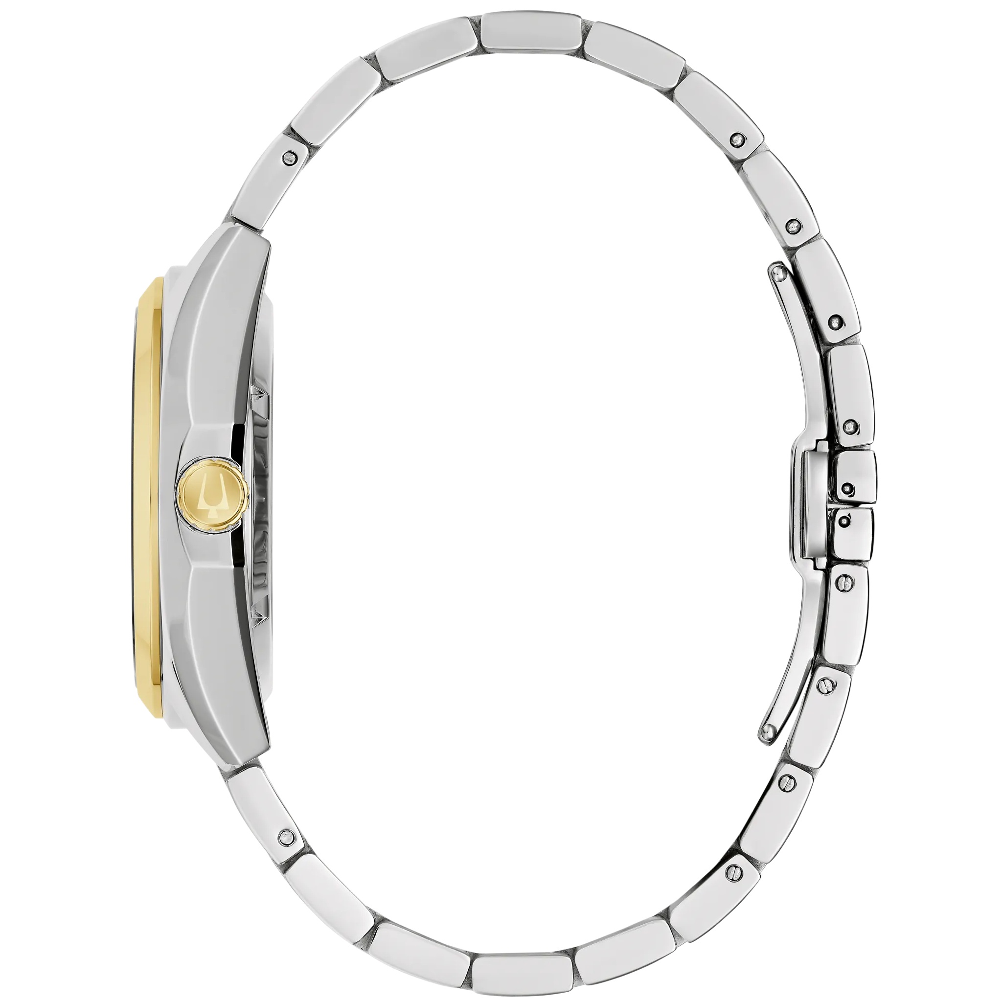 BULOVA Surveyor Open Aperture Automatic Green Dial 39mm Two Tone Gold Stainless Steel Bracelet 98A338 - 4