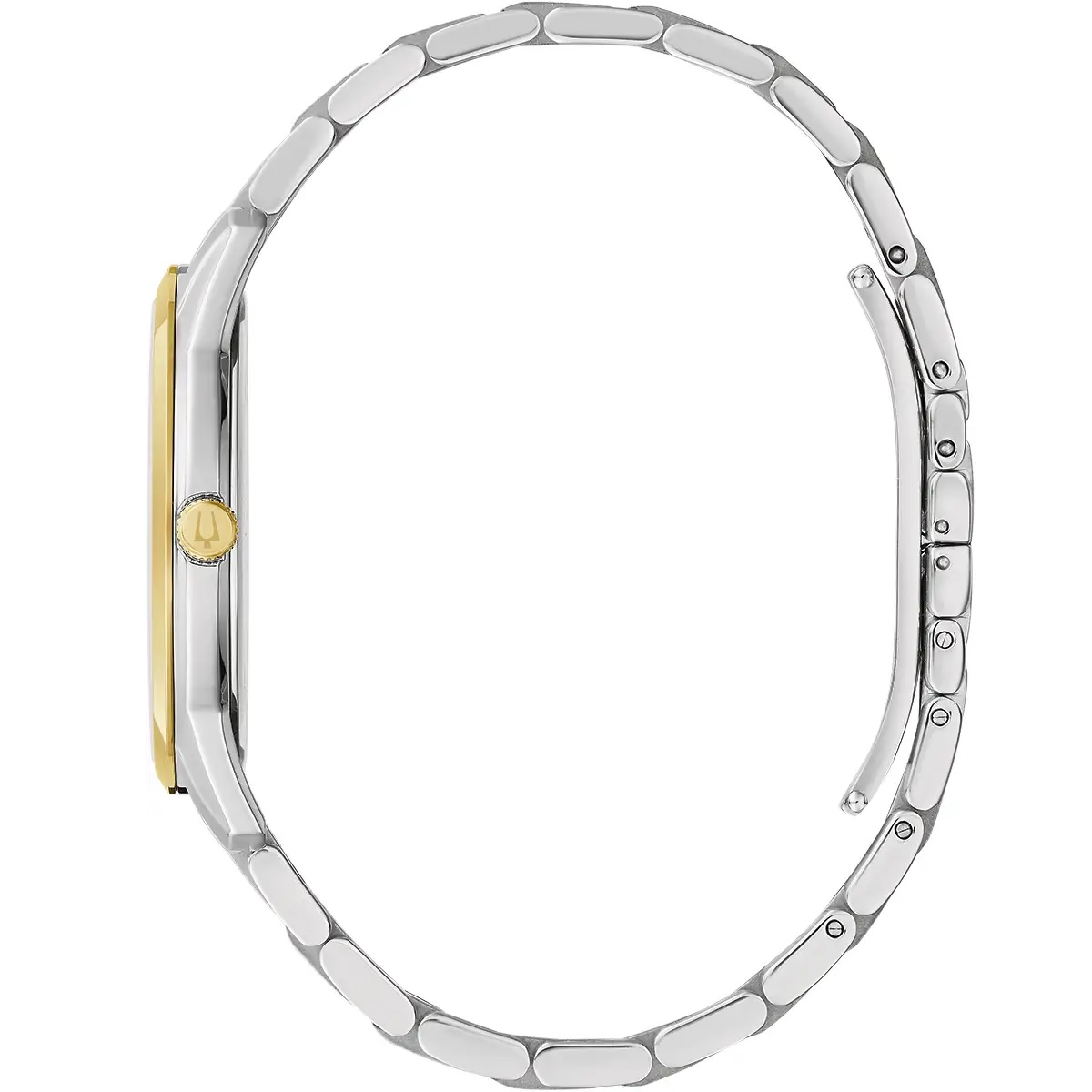 BULOVA Sutton Silver Dial 40mm Two Tone Gold Stainless Steel Bracelet 98B385 - 3