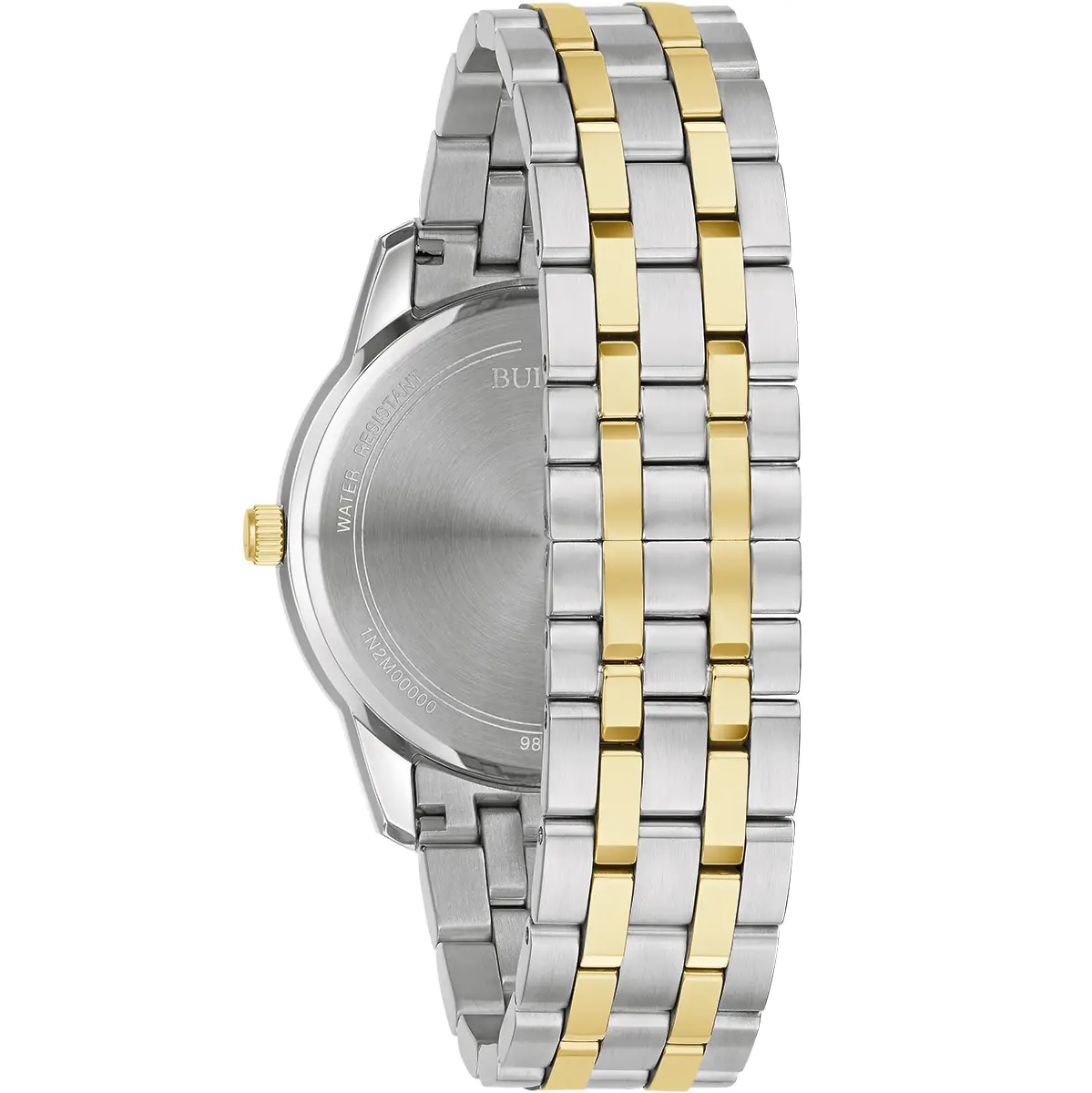 BULOVA Sutton Silver Dial 40mm Two Tone Gold Stainless Steel Bracelet 98B385 - 4