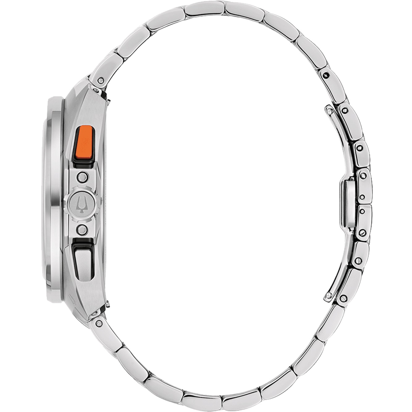 BULOVA Racer Chronograph Light Blue Dial 42mm Silver Stainless Steel Bracelet 98B432 - 3