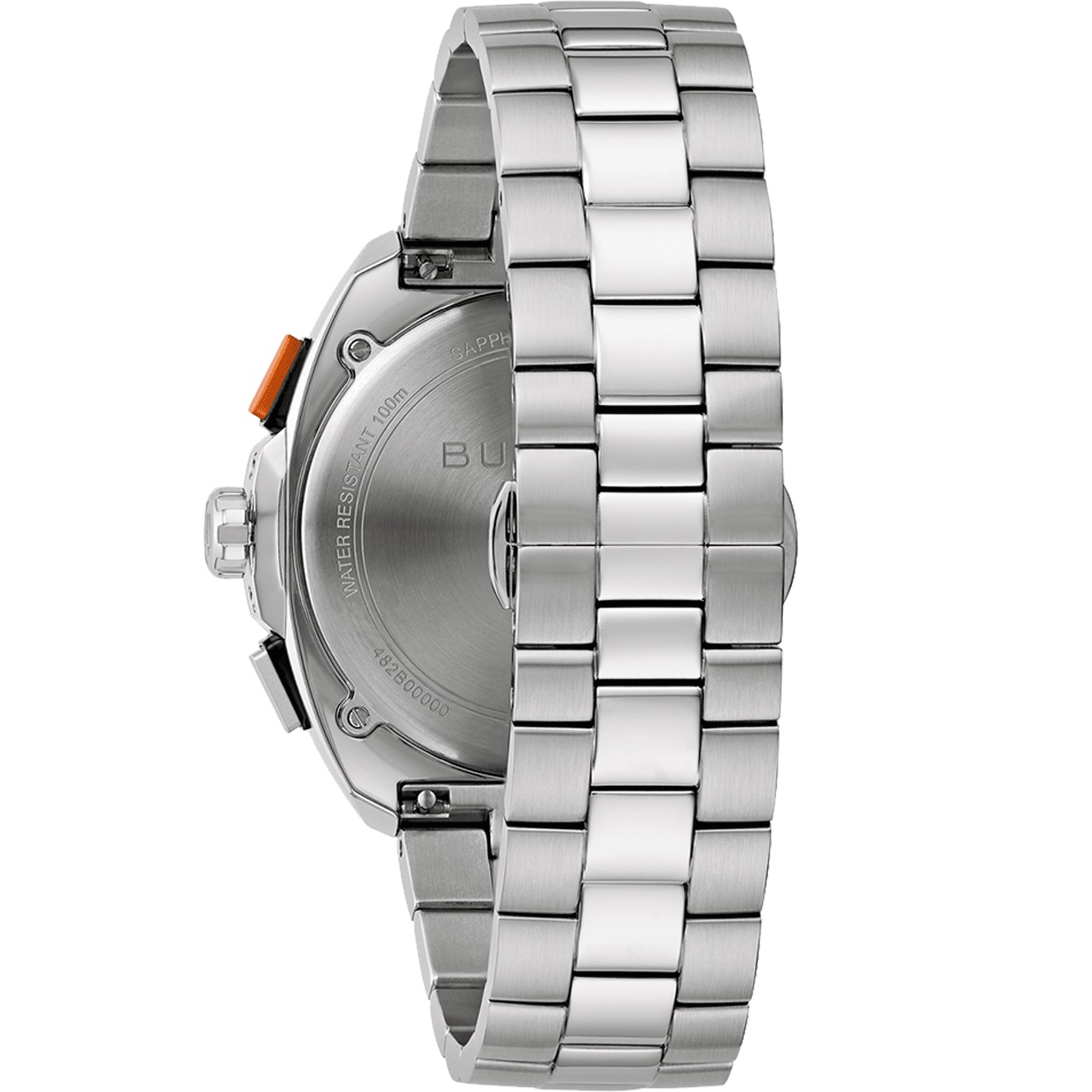 BULOVA Racer Chronograph Light Blue Dial 42mm Silver Stainless Steel Bracelet 98B432 - 4