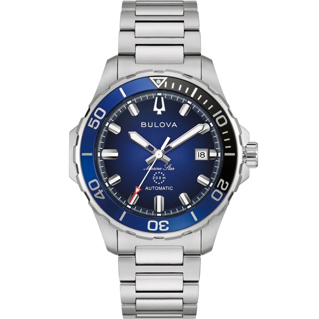 BULOVA Marine Star Series B Automatic Blue Dial 41mm Silver Stainless Steel Bracelet 98B466 - 