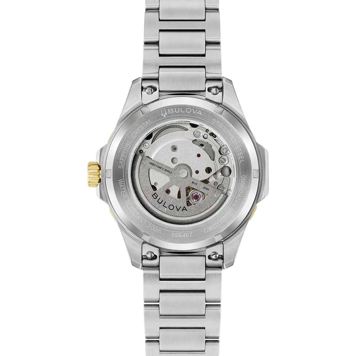 BULOVA Marine Star Series B Automatic Green Dial 41mm Two-Tone Gold Stainless Steel Bracelet 98B467 - 
