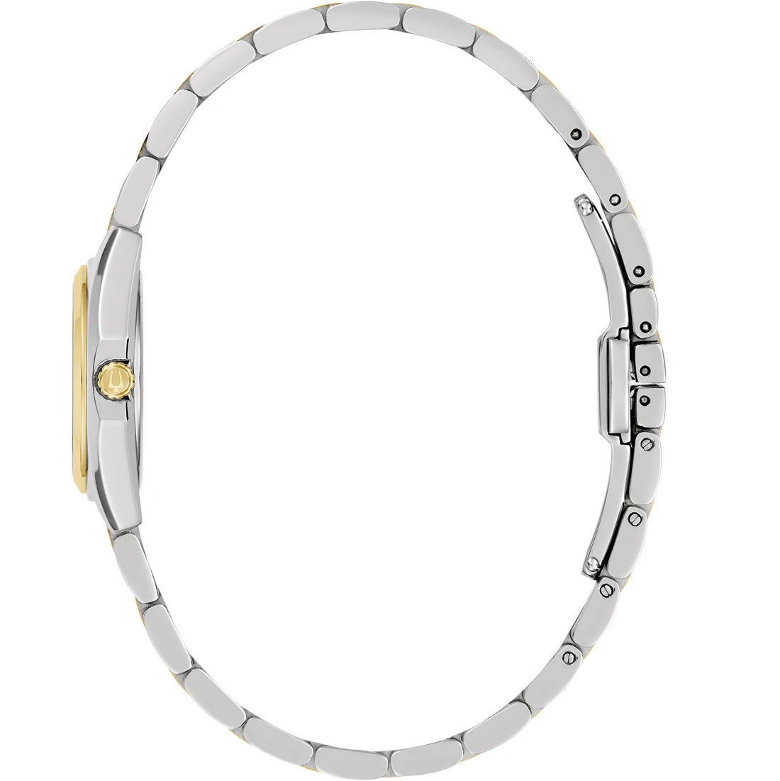 BULOVA Surveyor Mini Green Dial 22.7mm Two Tone Gold Stainless Steel Bracelet 98L329 - 3