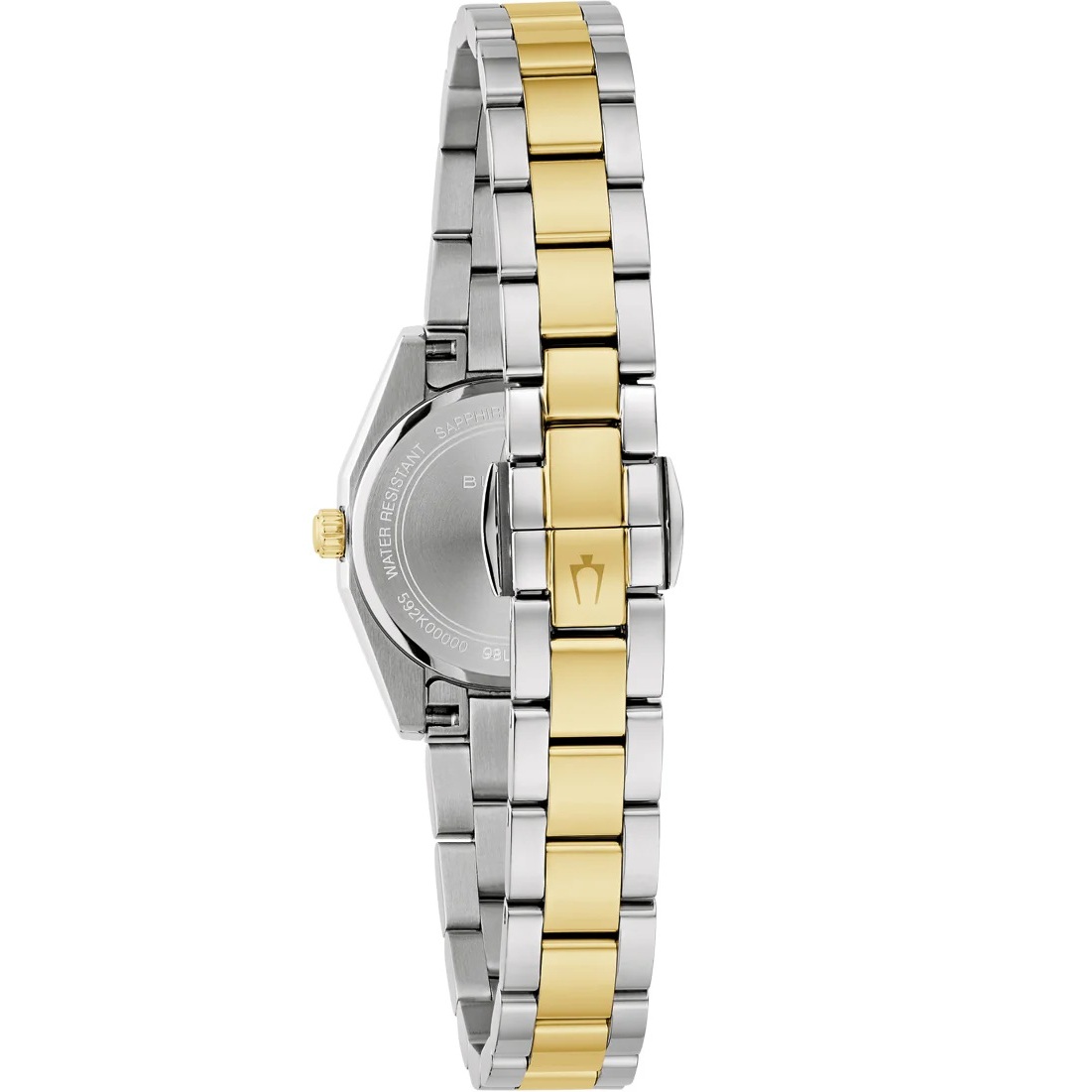 BULOVA Surveyor Mini Green Dial 22.7mm Two Tone Gold Stainless Steel Bracelet 98L329 - 4