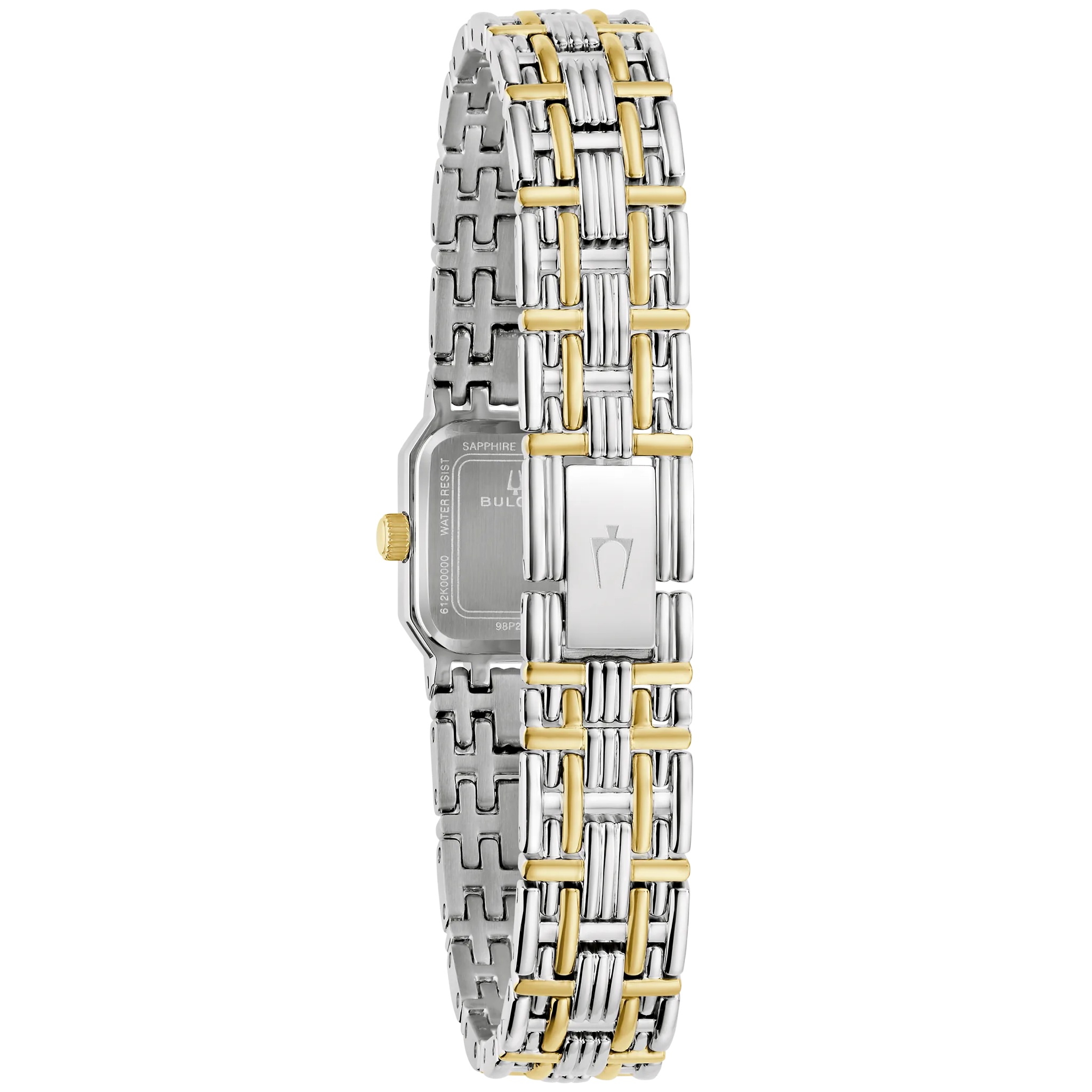 BULOVA Goddess Of Time Silver Dial 16mm Two Tone Gold Stainless Steel Bracelet 98P237 - 