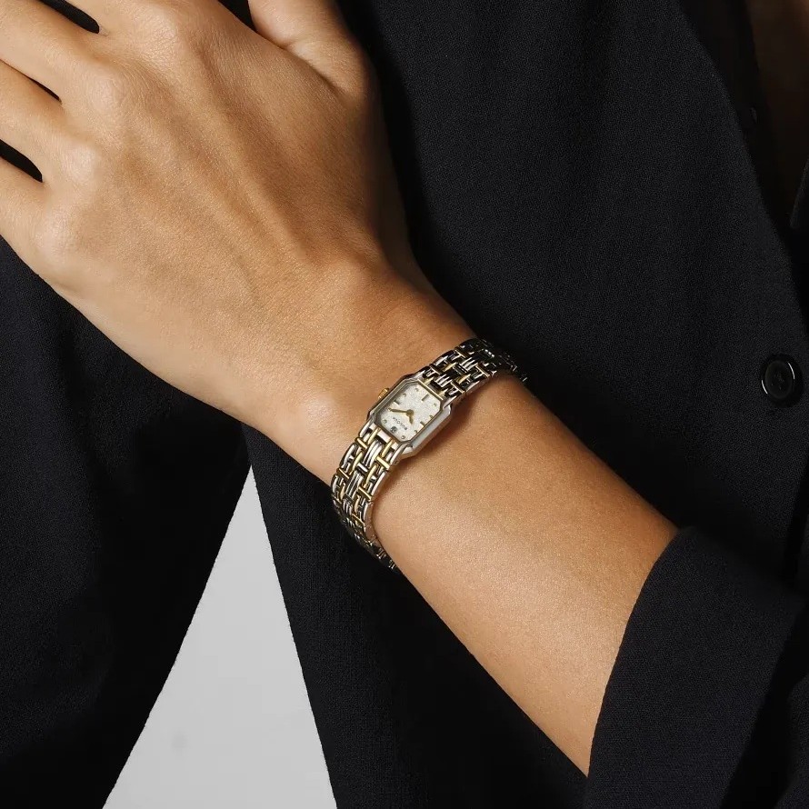 BULOVA Goddess Of Time Silver Dial 16mm Two Tone Gold Stainless Steel Bracelet 98P237 - 4