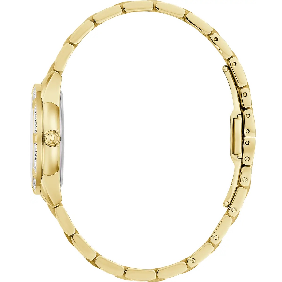 BULOVA Sutton Diamond White Pearl Dial 28mm Gold Stainless Steel Bracelet 98R297 - 3