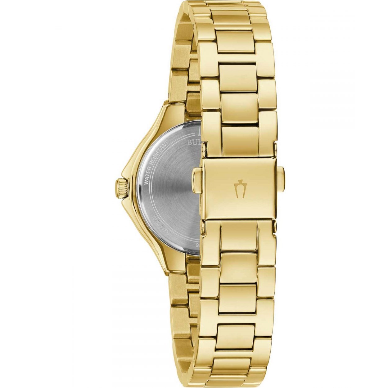 BULOVA Crystal Swarovski White Pearl Dial 30mm Gold Stainless Steel Bracelet 98L295 - 4