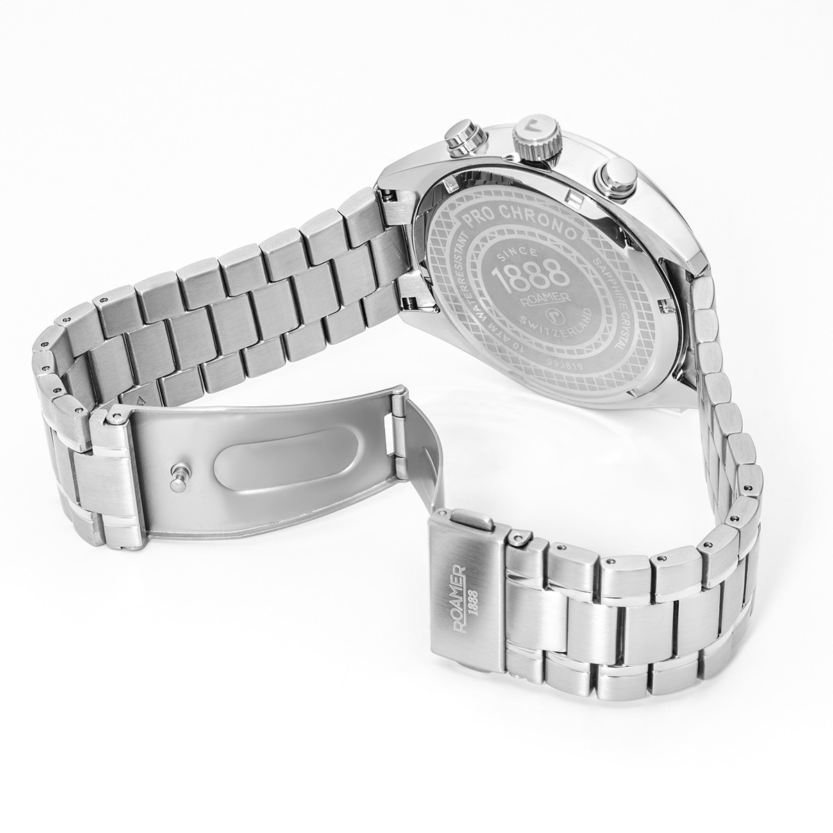 ROAMER Pro Chrono Gray Dial 43.5mm Silver Stainless Steel Bracelet 993819-41-85-20 - 4
