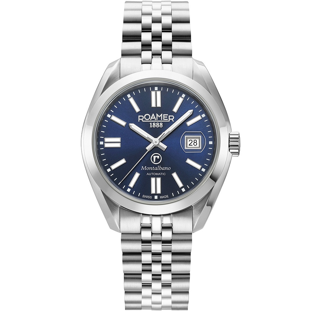 ROAMER Montalbano Automatic Blue Dial 41.5mm Silver Stainless Steel Bracelet 996983-41-45-20 - 