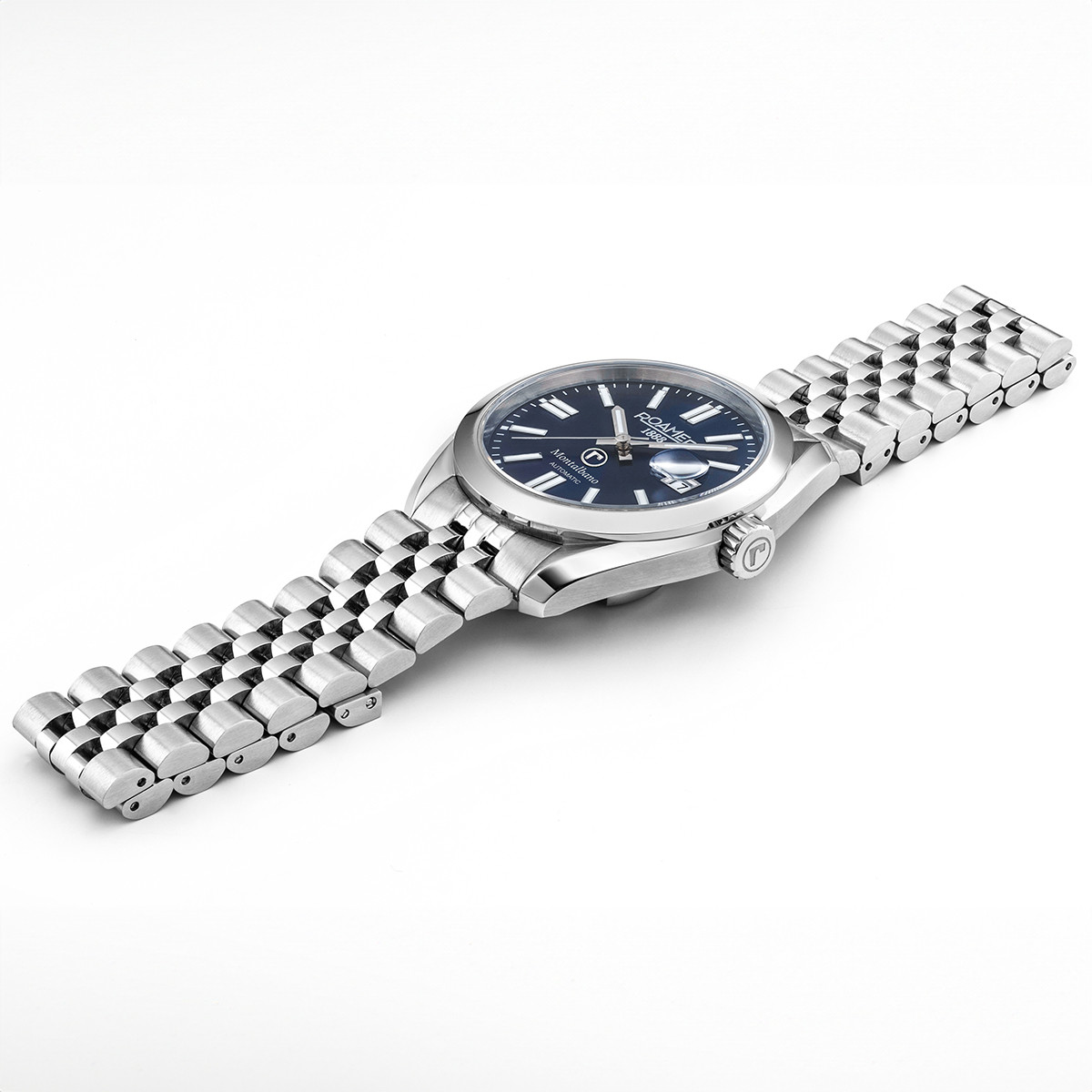 ROAMER Montalbano Automatic Blue Dial 41.5mm Silver Stainless Steel Bracelet 996983-41-45-20 - 3