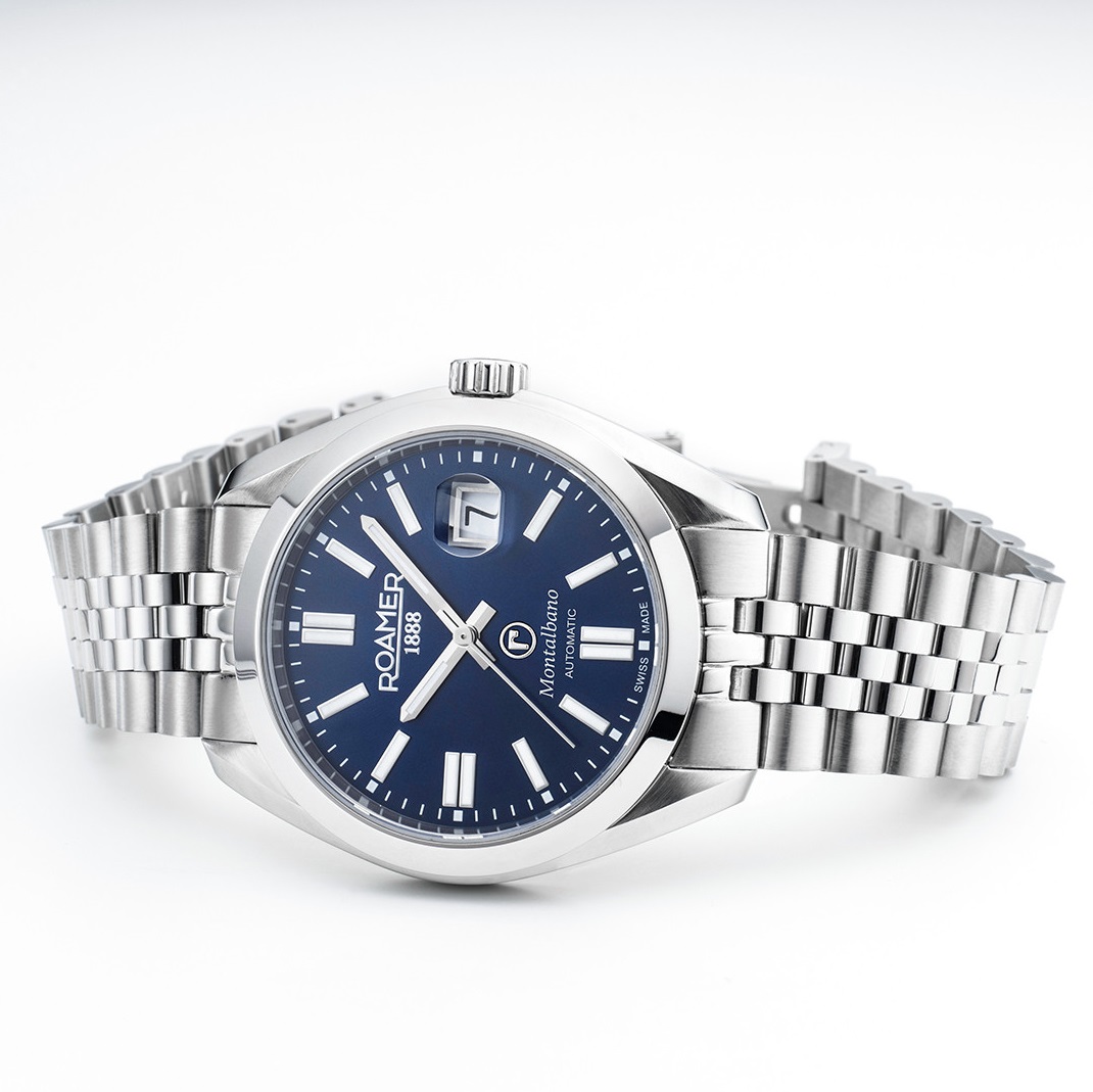 ROAMER Montalbano Automatic Blue Dial 41.5mm Silver Stainless Steel Bracelet 996983-41-45-20 - 
