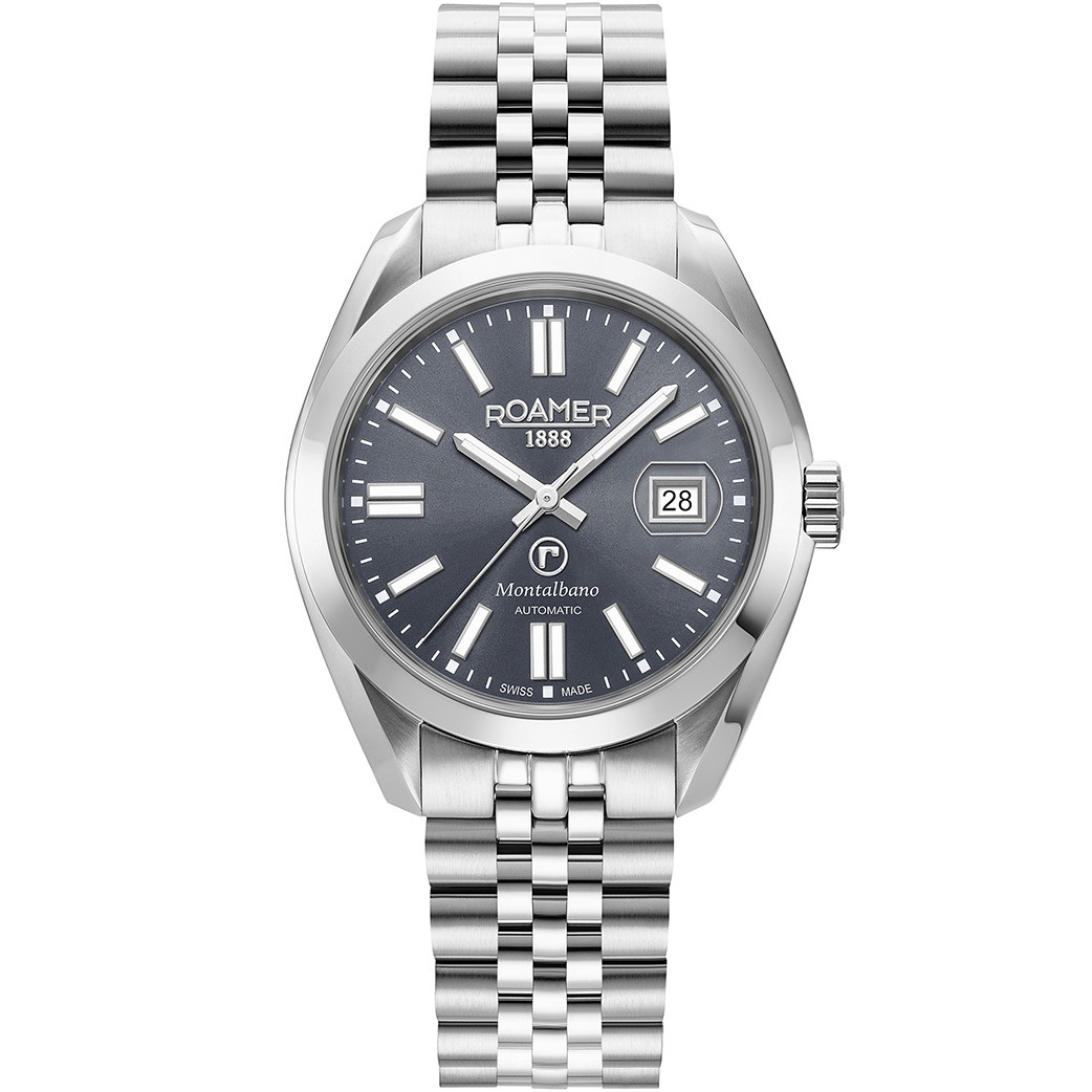 ROAMER Montalbano Automatic Grey Dial 41.5mm Silver Stainless Steel Bracelet 996983-41-55-20 - 