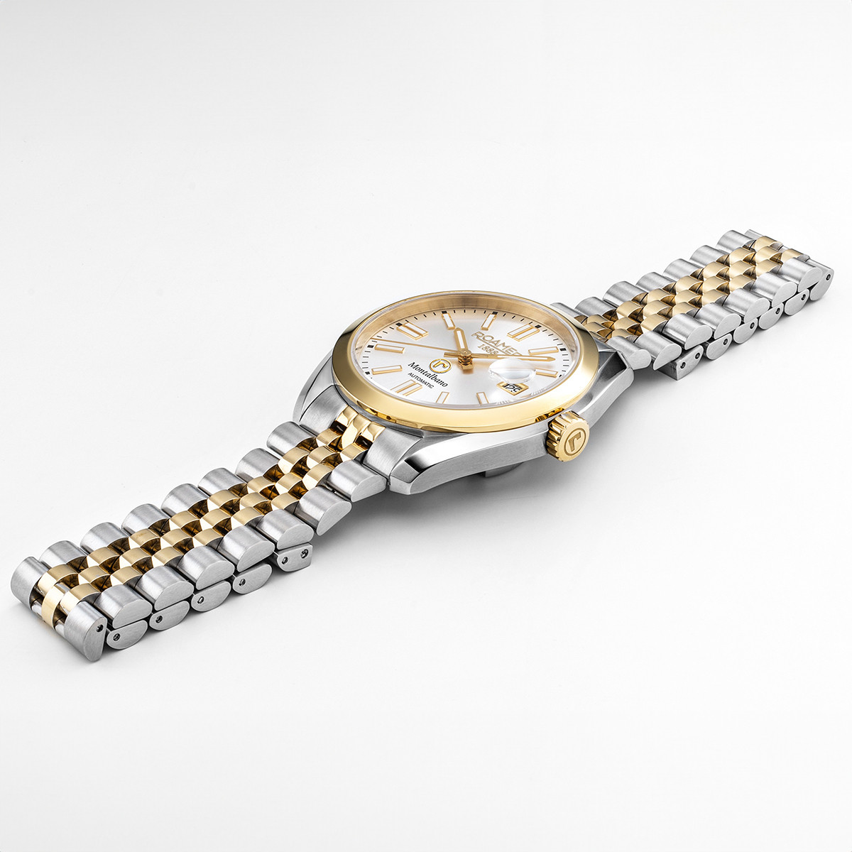 ROAMER Montalbano Automatic Silver Dial 41.5mm Two Tone Gold Stainless Steel Bracelet 996983-47-15-20 - 