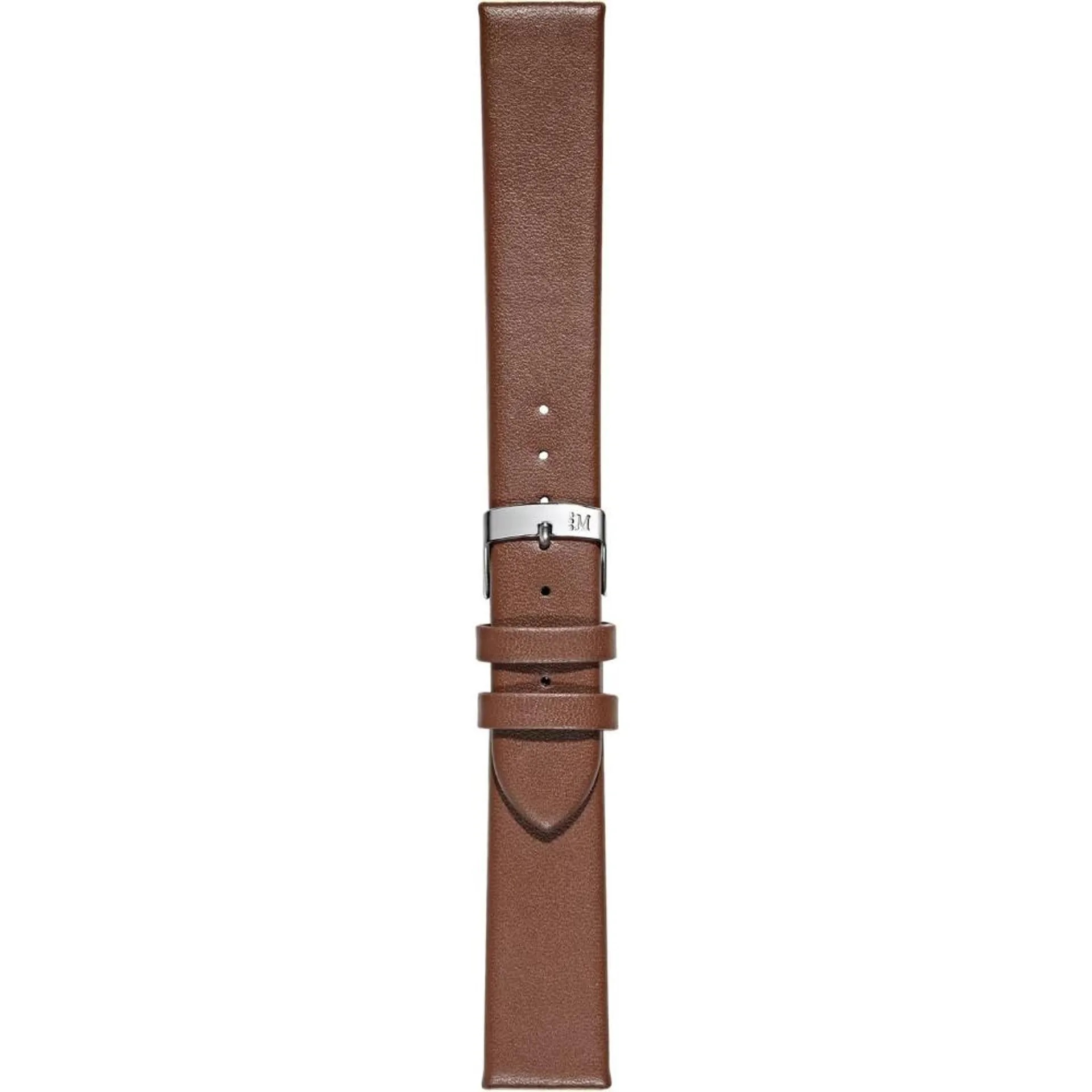 MORELLATO Micra-Evoque Watch Strap 20-18mm Brown Leather Silver Hardware A01X5126875134CR20 - 3