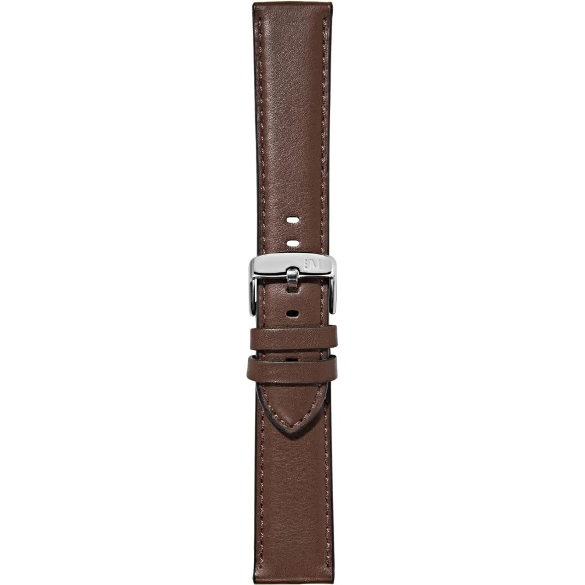 MORELLATO Croquet Water Resistant Watch Strap 24-20mm Brown Nappa Leather Silver Hardware A01X5976C03034CR24 - 3
