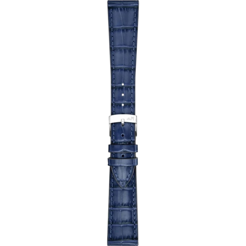MORELLATO Bayon Watch Strap 12-10mm Blue Leather Silver Hardware A01X6167C54062CR12 - 