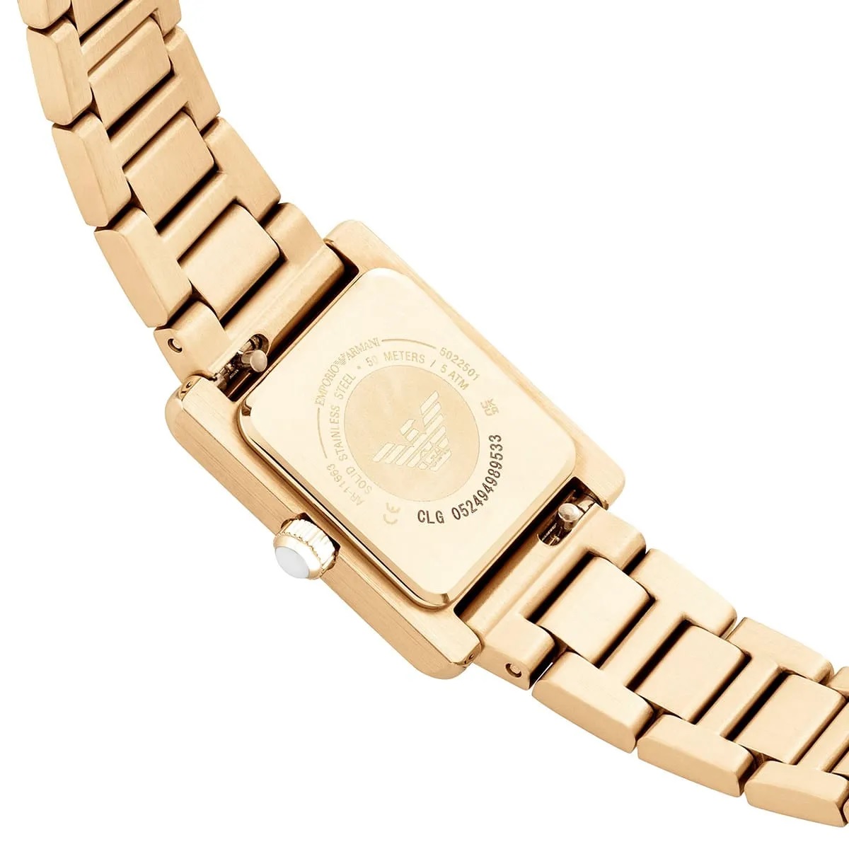 EMPORIO ARMANI Genni Mini Crystals Ivory Dial 20mm Gold Stainless Steel Bracelet AR11663 - 9