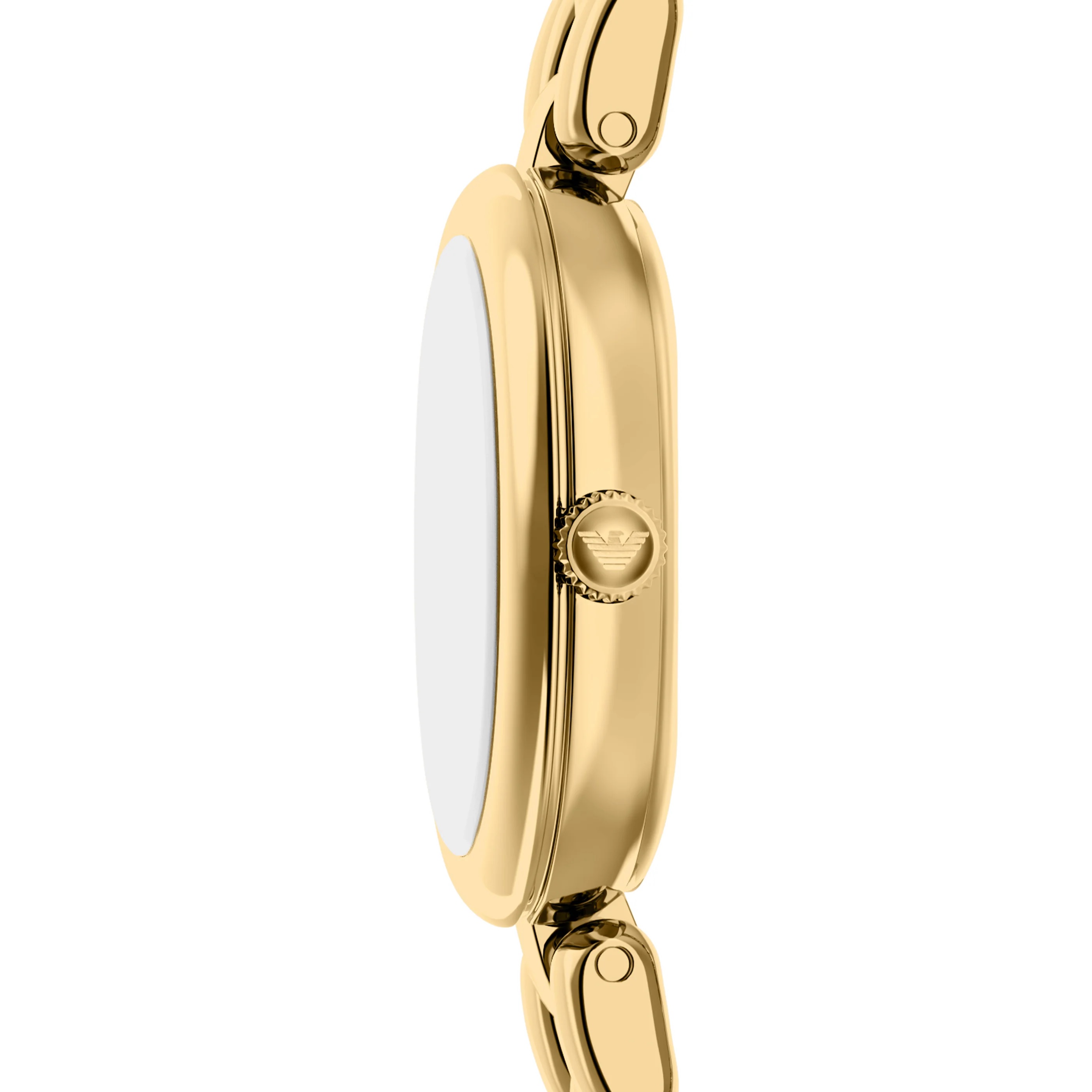 EMPORIO ARMANI Ophelia White Pearl Dial 24mm Gold Stainless Steel Bracelet AR11721 - 5