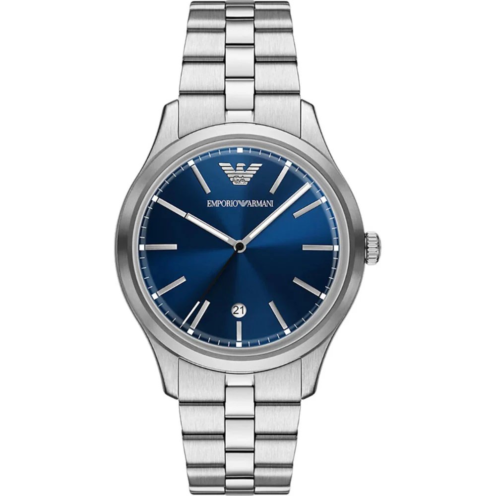 EMPORIO ARMANI Dario Blue Dial 41mm Silver Stainless Steel Bracelet AR11733 - 