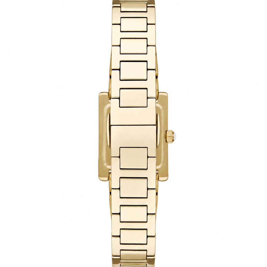 EMPORIO ARMANI Genni Crystals Beige Dial 20x26mm Gold Stainless Steel Bracelet AR11795 - 