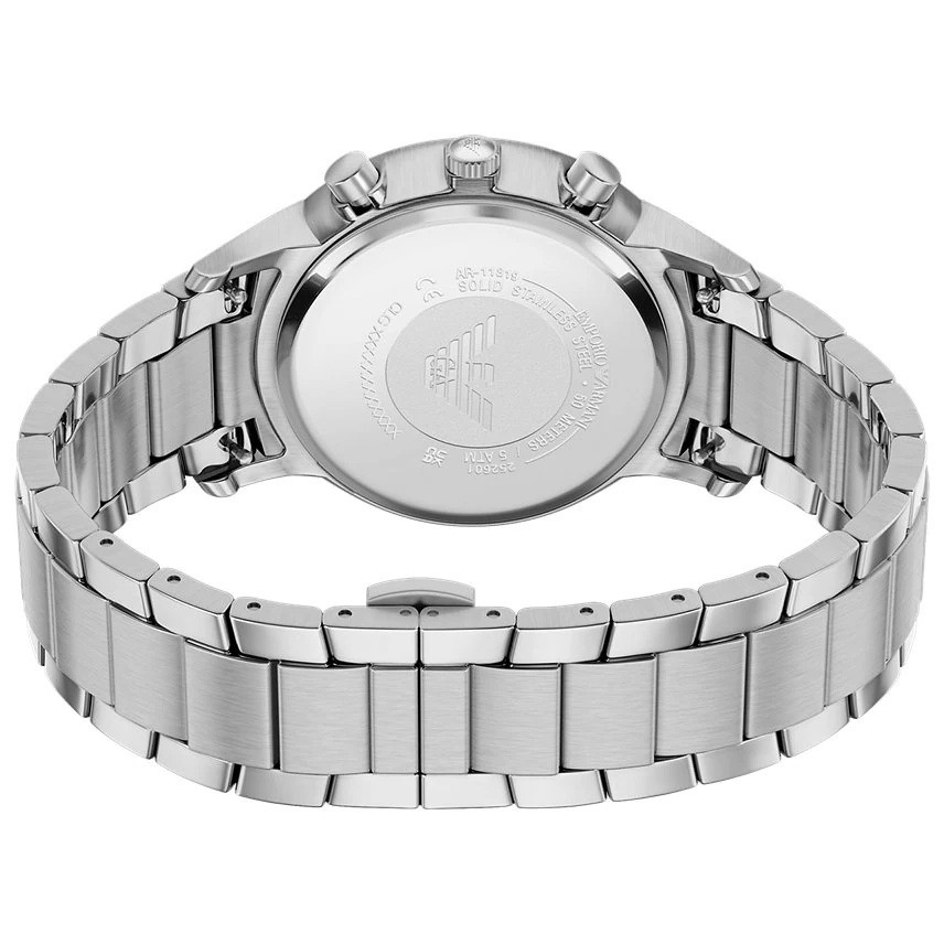 EMPORIO ARMANI Archetipo Chronograph Black Dial 43mm Silver Stainless Steel Bracelet AR11819 - 5