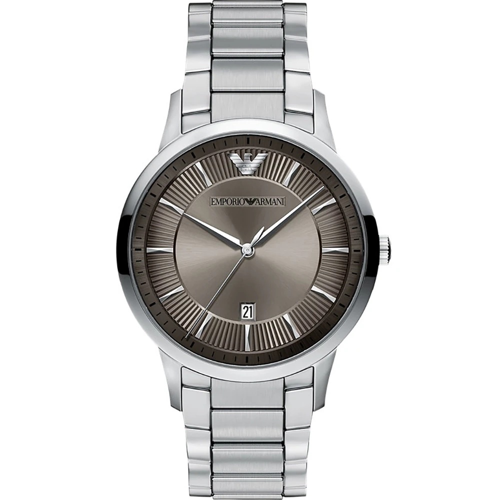 EMPORIO ARMANI Archetipo Brown Dial 43mm Silver Stainless Steel Bracelet AR11825 - 