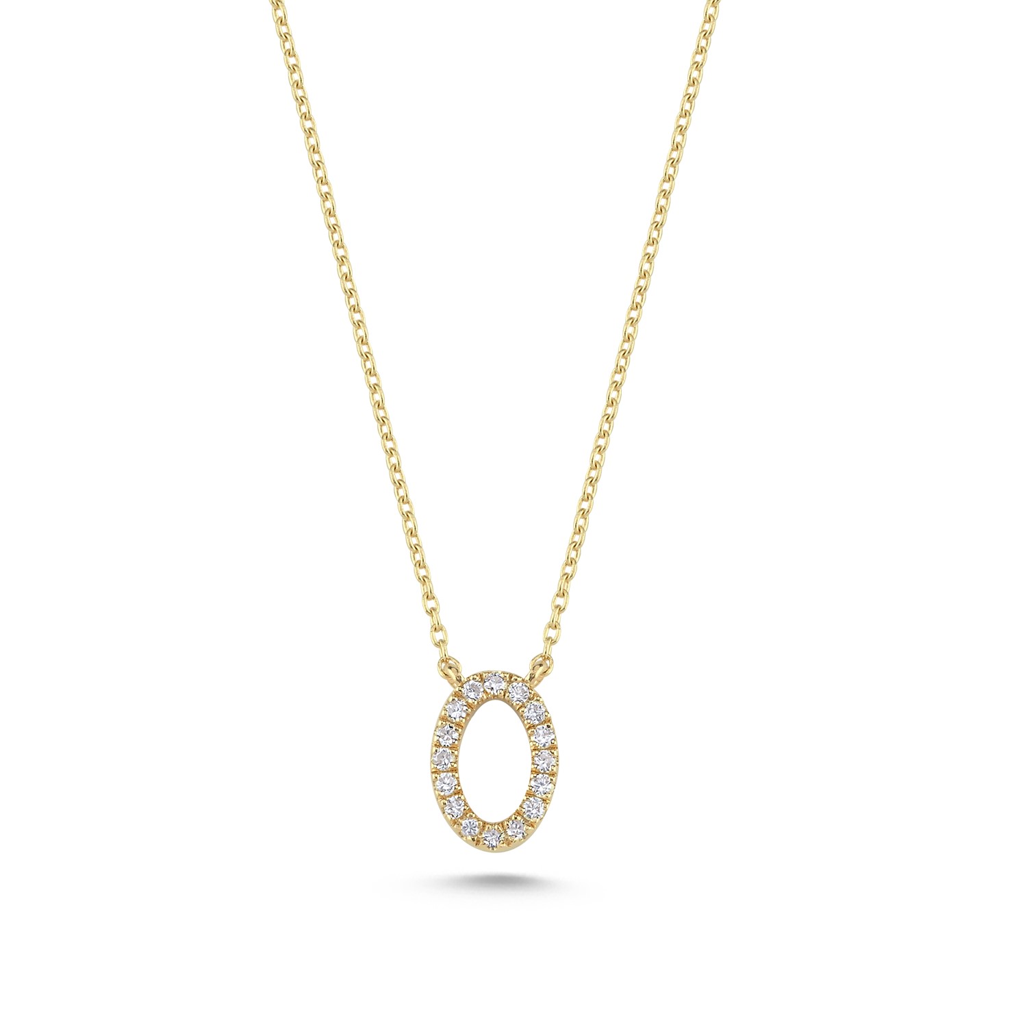 NECKLACE Full Stone BULEVARDI K18 Yellow Gold with 0.07ct Diamonds BLVD13611 - 3