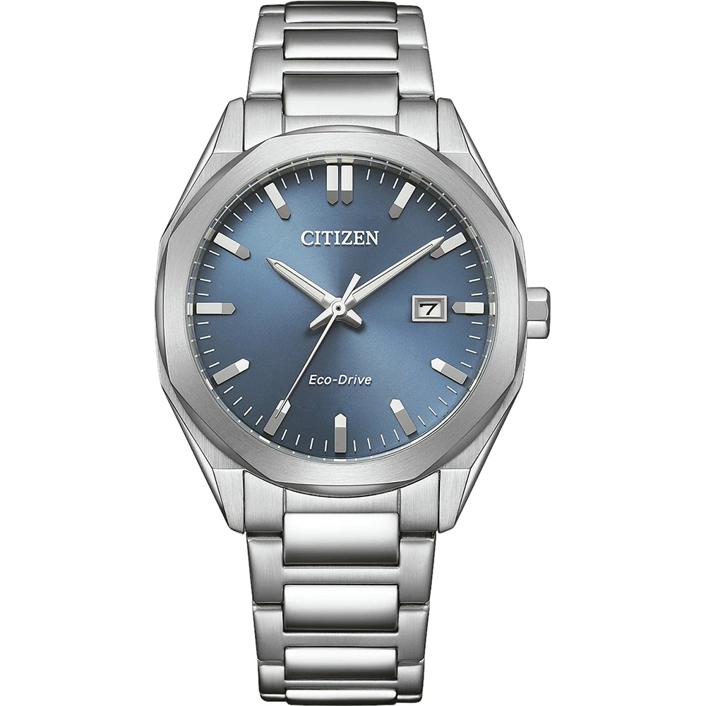 CITIZEN Striking Eco-Drive Blue Dial 38mm Silver Stainless Steel Bracelet BM7620-83M - 