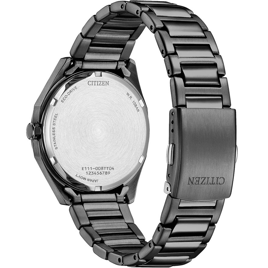 CITIZEN Striking Eco-Drive Gray Dial 38mm Gray Stainless Steel Bracelet BM7625-80H - 3