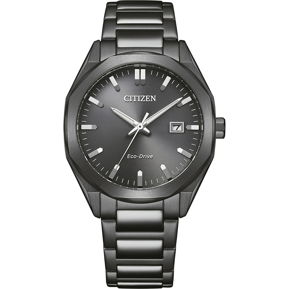 CITIZEN Striking Eco-Drive Gray Dial 38mm Gray Stainless Steel Bracelet BM7625-80H - 