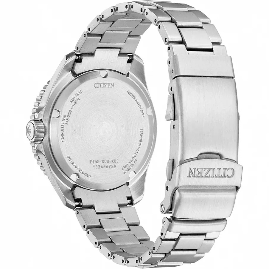 CITIZEN Promaster Eco-Drive Diver 200M Black Dial 40.55mm Silver Stainless Steel Bracelet BN0261-51E - 3