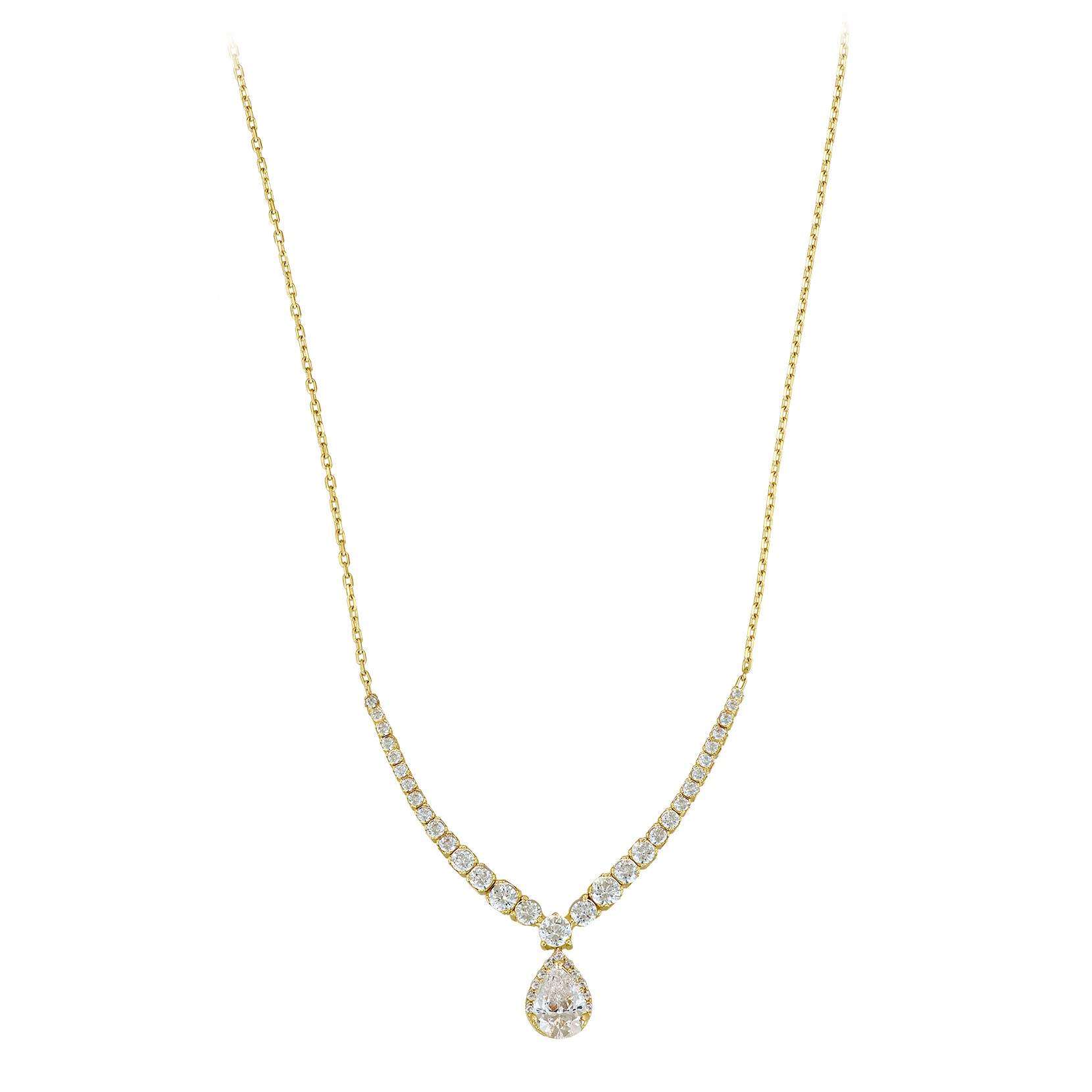 ΚΟΛΙΕ SENZIO Collection Κ14 Κίτρινο Χρυσό με Πέτρες Ζιργκόν 5LAV.CS139C - 