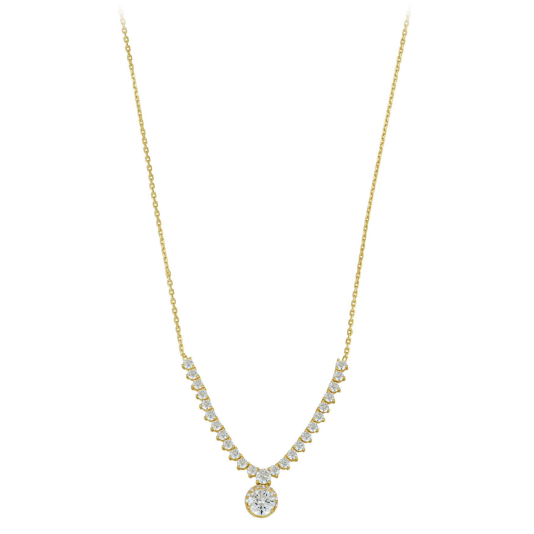 ΚΟΛΙΕ SENZIO Collection Κ14 Κίτρινο Χρυσό με Πέτρες Ζιργκόν 5LAV.CS140C - 