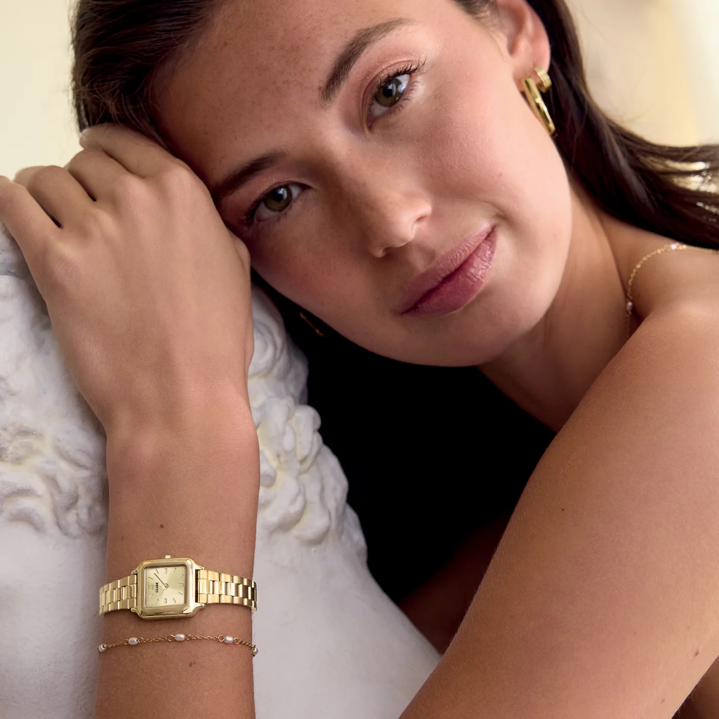 CLUSE Gracieuse Mini Gold Dial 21mm Gold Stainless Steel Bracelet CW15502  - 5