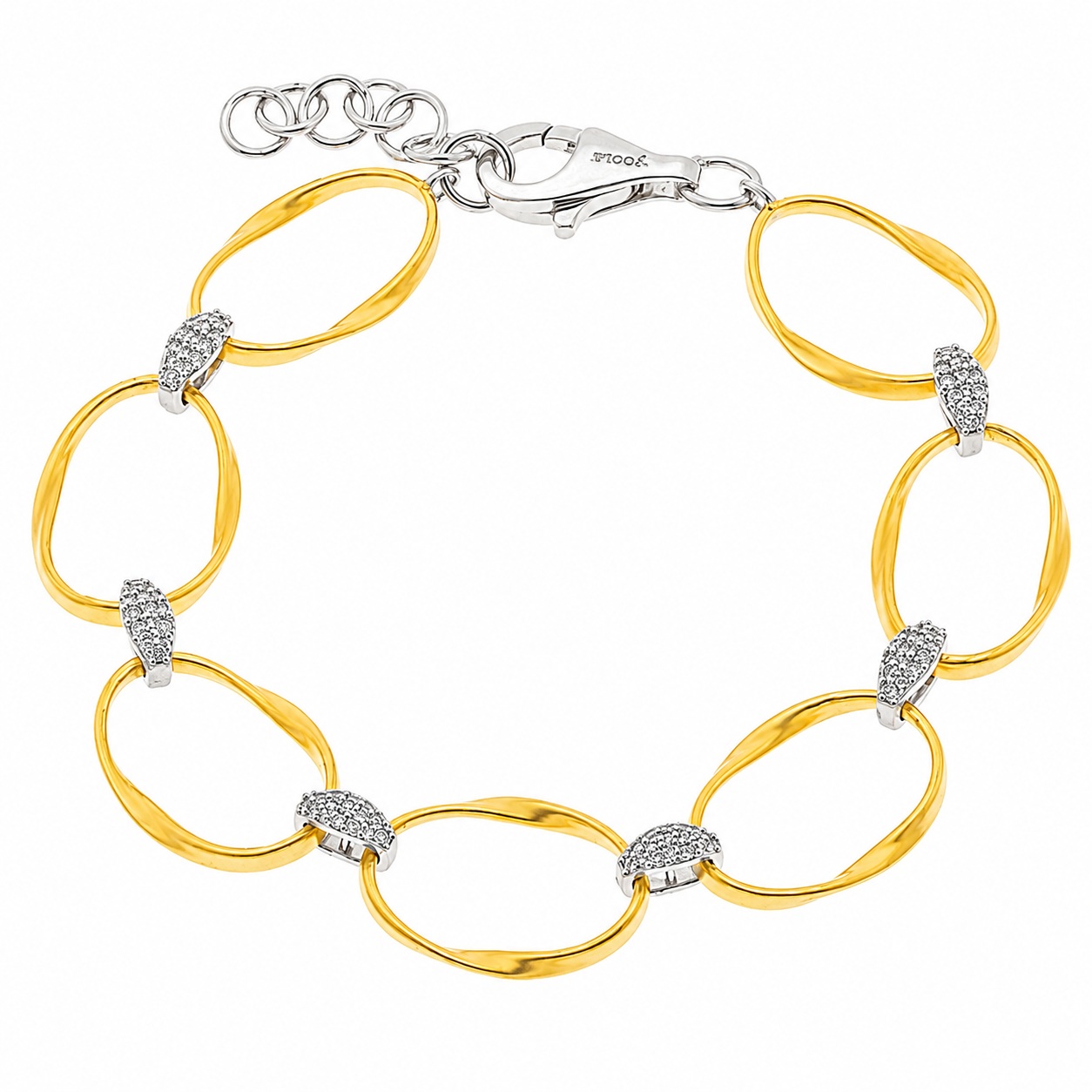 JOOLS Bracelet from Gold-Plated Silver 925° with Synthetic Stones DM4887B.2 - 