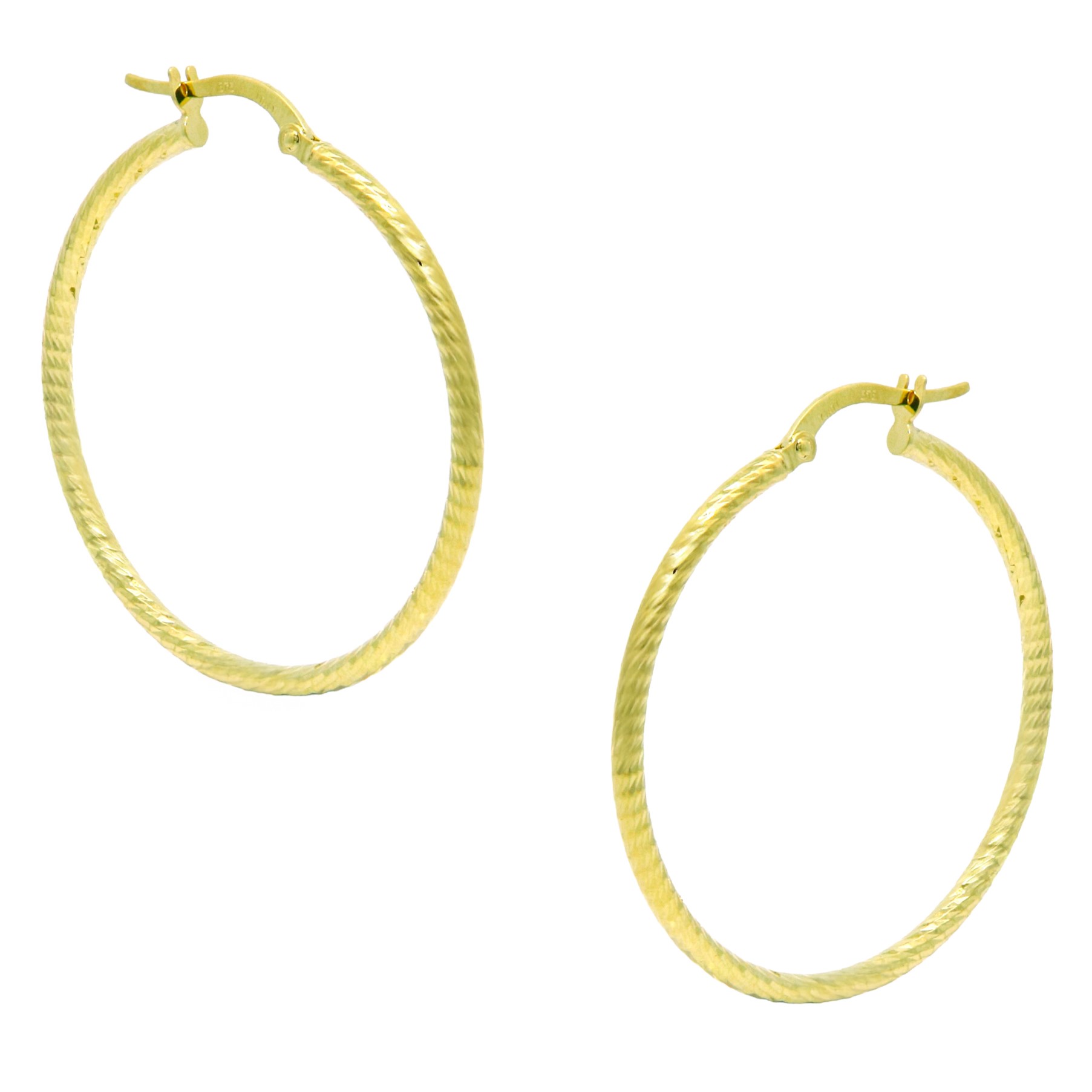 ΣΚΟΥΛΑΡΙΚΙΑ Κρίκοι SENZIO Collection Κ9 Κίτρινο Χρυσό 3E-SK073.ROU - 