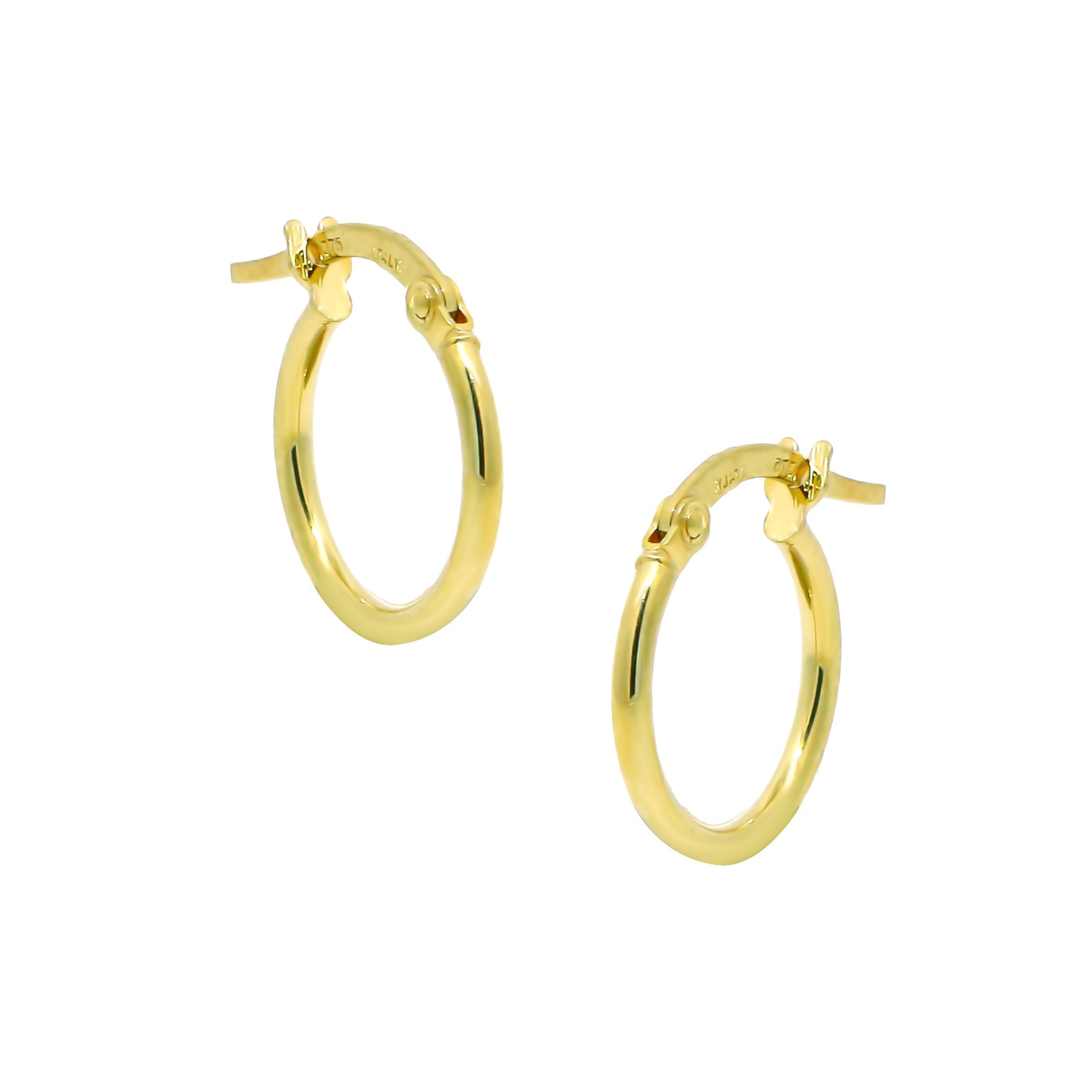 EARRINGS Hoops SENZIO Collection K9 Yellow Gold E-SK082ROU.K9