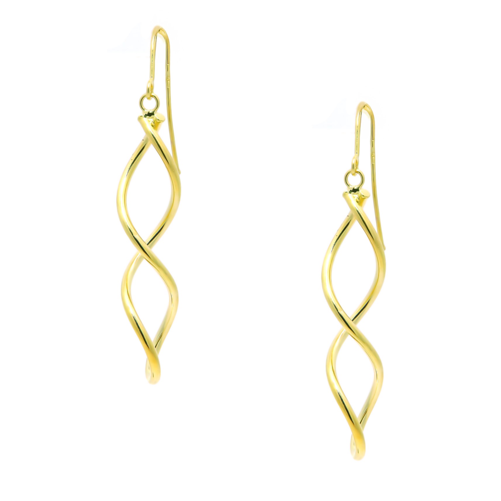 EARRINGS Dangle SENZIO Collection K9 Yellow Gold E-SK136.K9