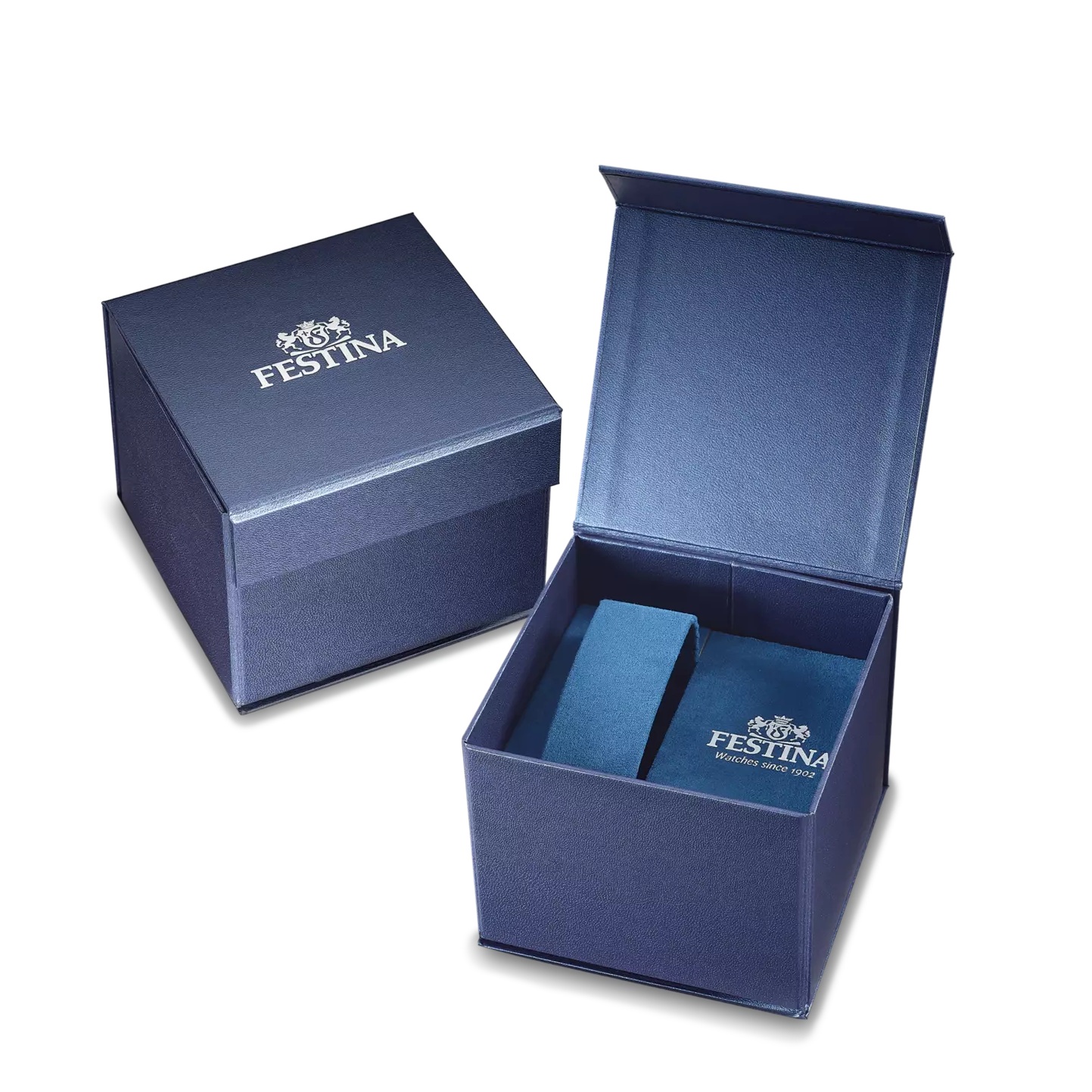 FESTINA Timeless Chronograph Silver Dial 45mm Silver Stainless Steel Brown Leather Strap F20692/1 - 4