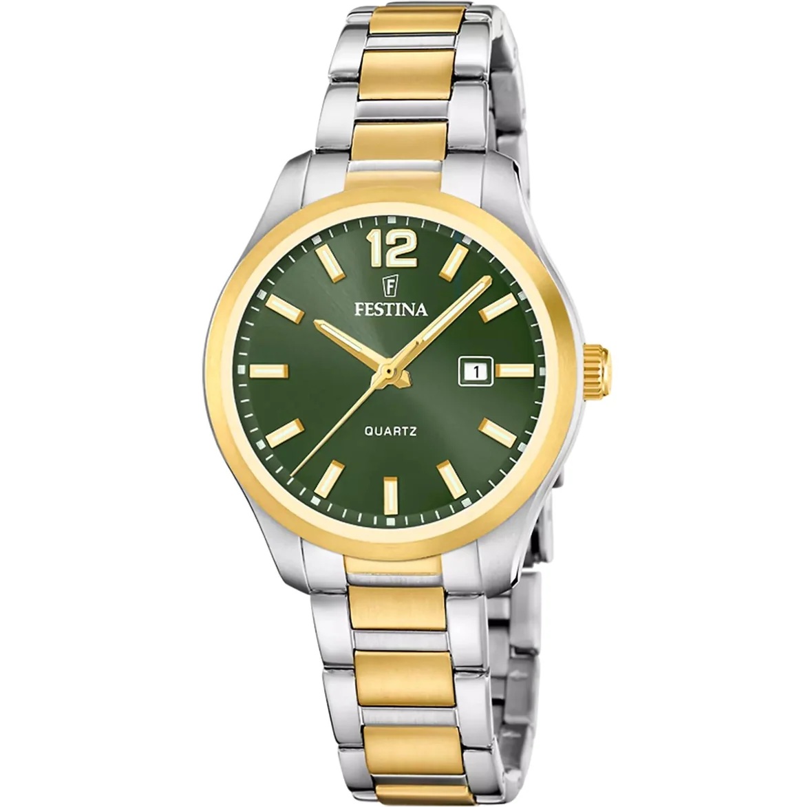 FESTINA Classic Women's Light Blue Dial 34mm Two-Tone Gold Stainless Steel Bracelet F20739/4 - 