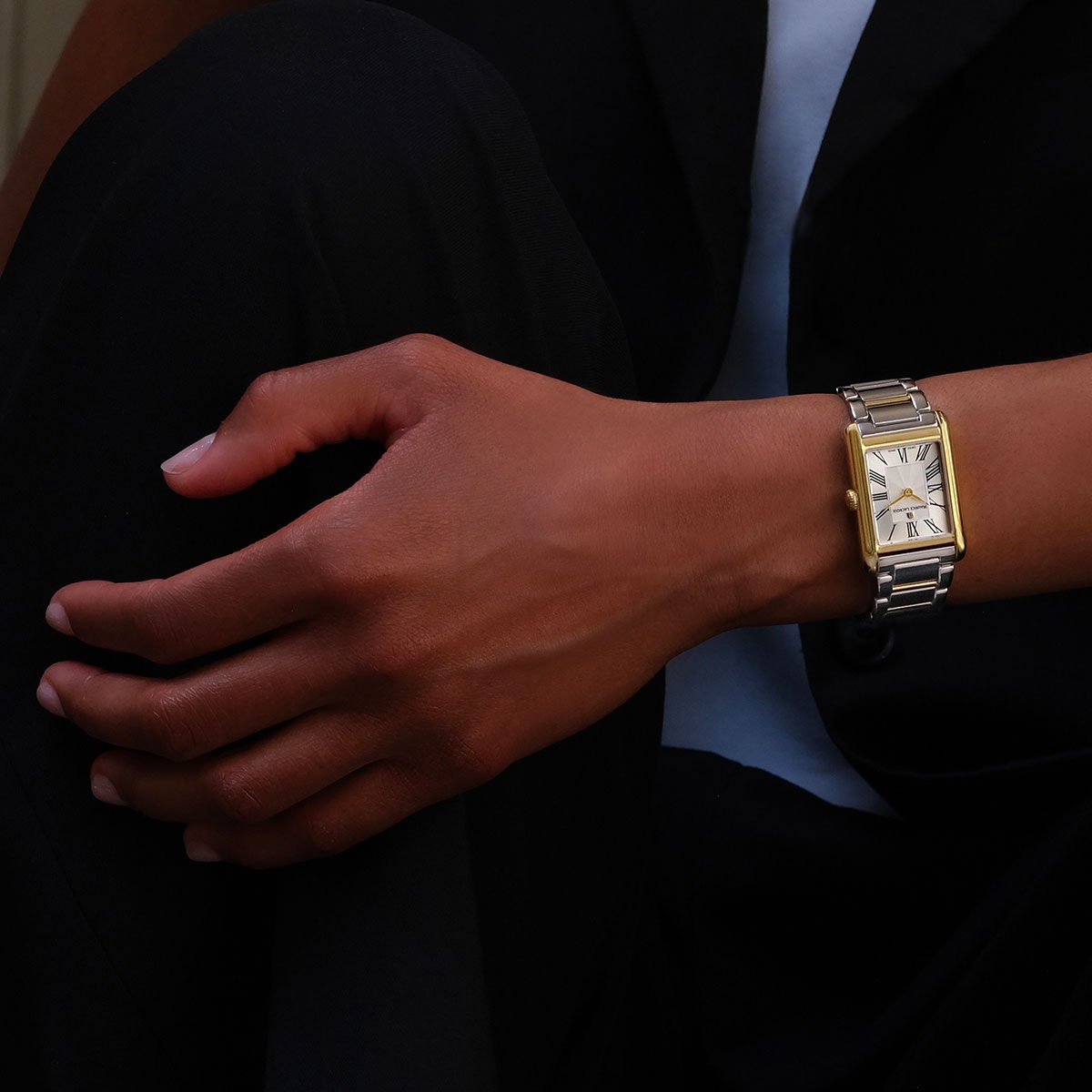 MAURICE LACROIX Fiaba Square White Dial 24 x 34mm Two Tone Gold Stainless Steel Bracelet FA1205-PVY02-110-A - 4