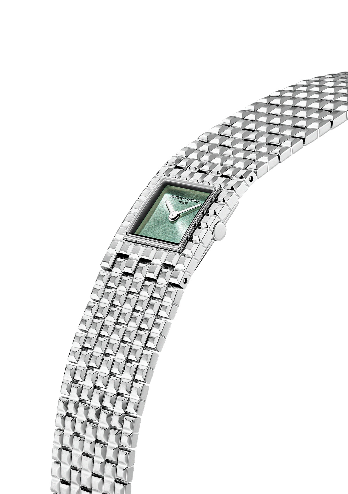 FREDERIQUE CONSTANT Classics Manchette Green Dial 25.7mm Silver Stainless Steel Bracelet FC-200GR1MC6B - 3