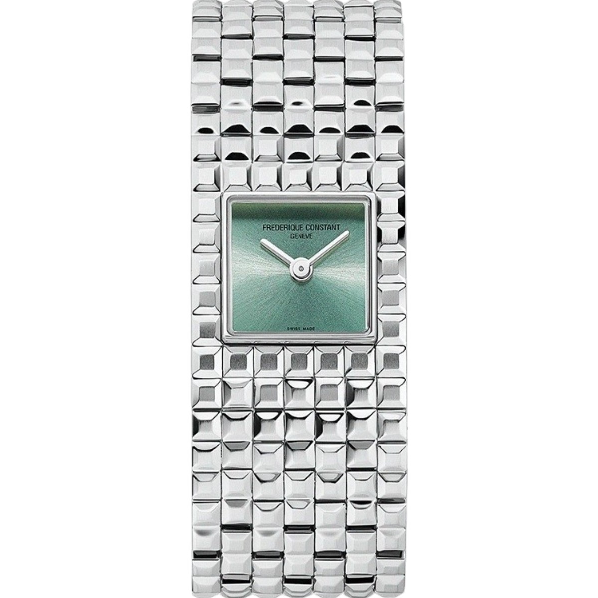 FREDERIQUE CONSTANT Classics Manchette Green Dial 25.7mm Silver Stainless Steel Bracelet FC-200GR1MC6B - 