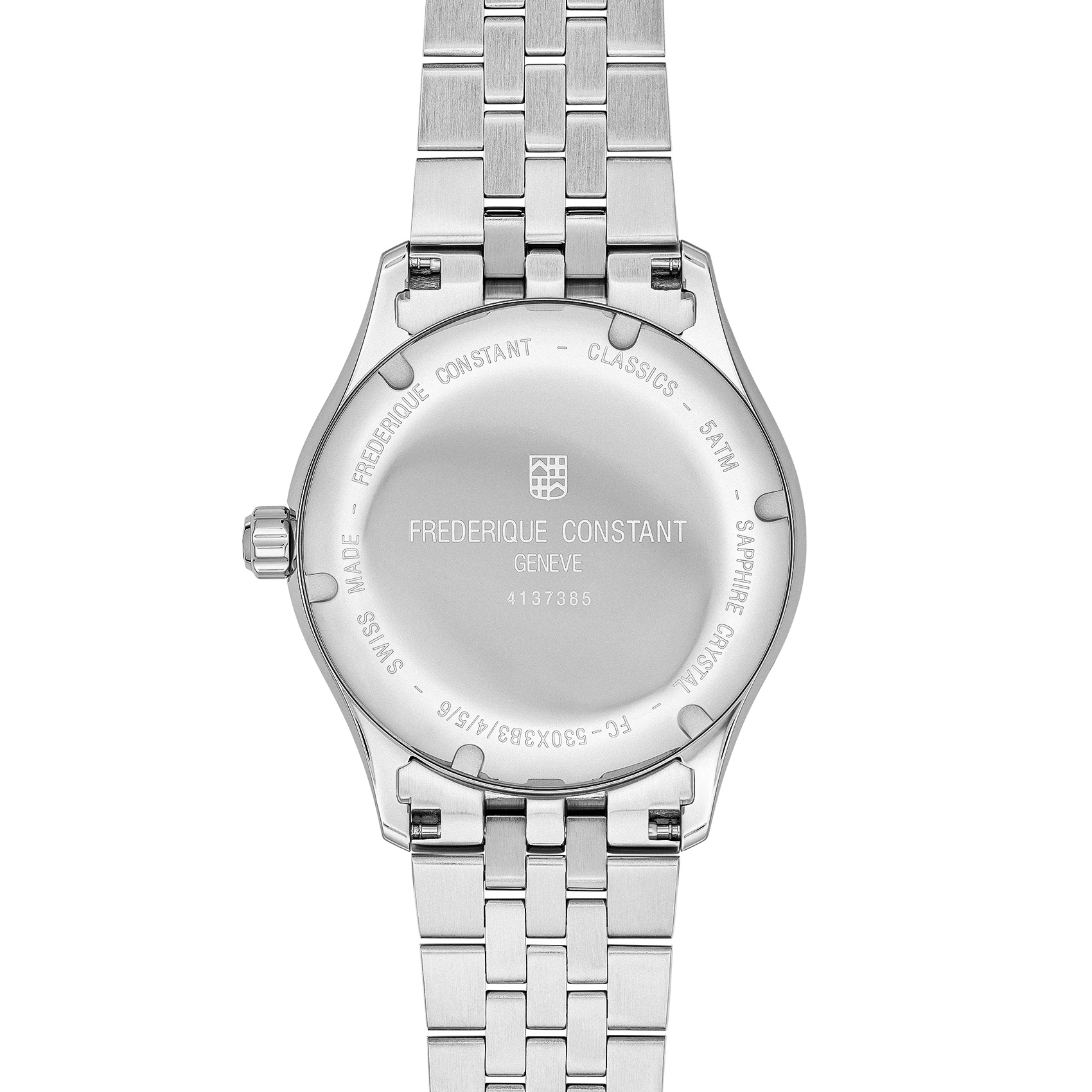 FREDERIQUE CONSTANT Classics Index Small Second Automatic Sage Green Dial 39mm Silver Stainless Steel Bracelet FC-530GR3B6B - 4