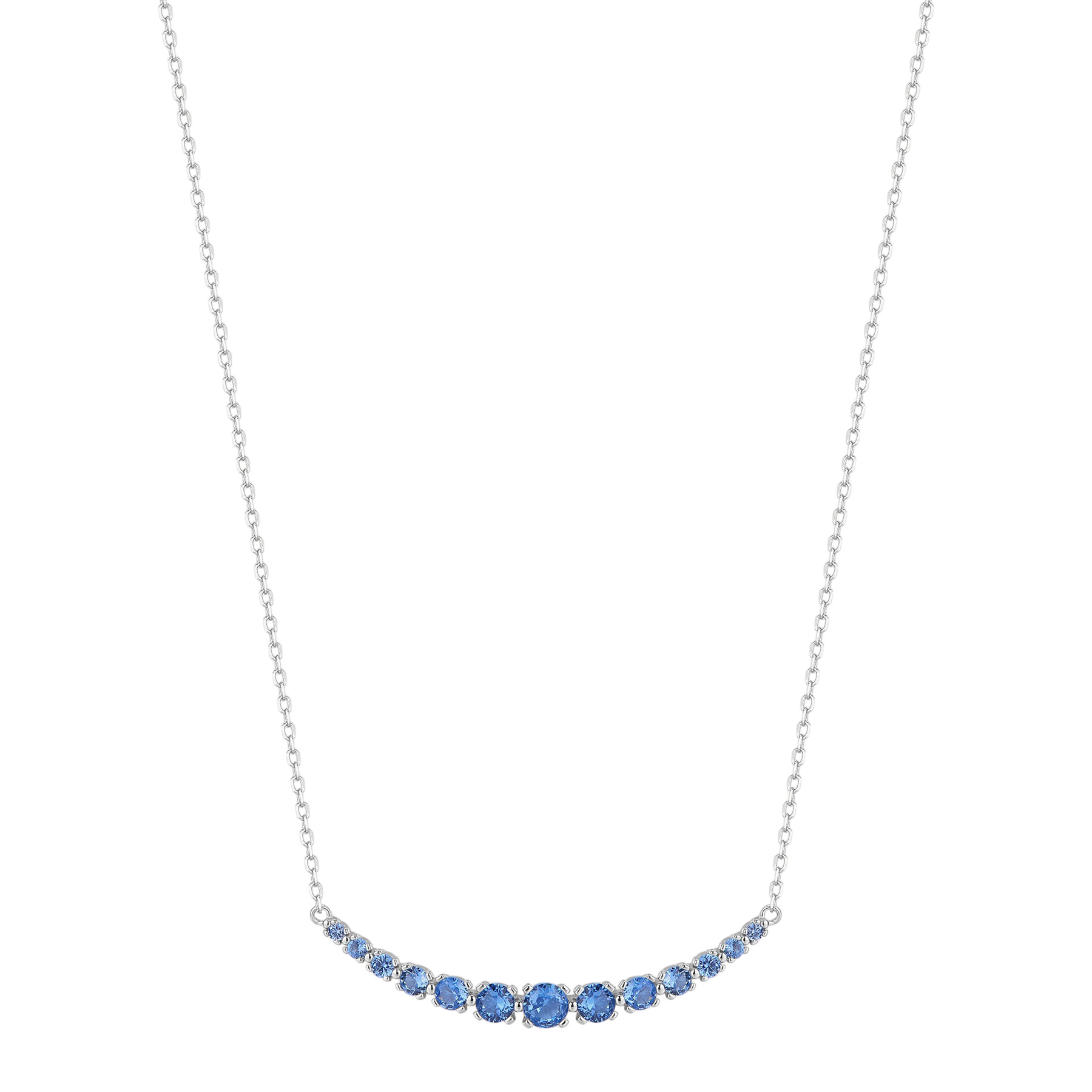 ΚΟΛΙΕ BROSWAY Jewellery Fancy Freedom Blue από Ασήμι 925° με Sapphire Πέτρες Ζιργκόν FFB119 - 