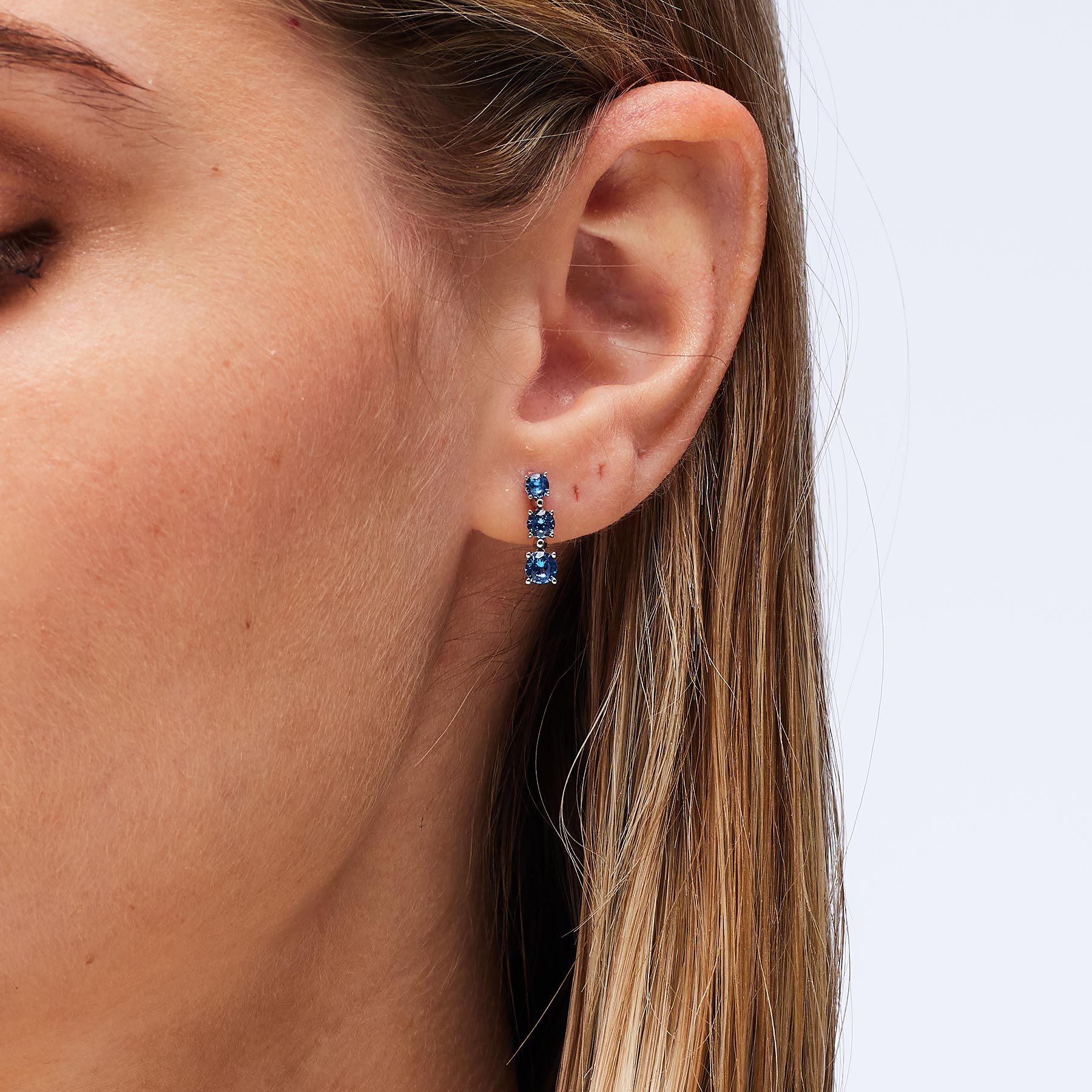 ΣΚΟΥΛΑΡΙΚΙ BROSWAY Jewellery Fancy Freedom Blue από Ασήμι 925° με Sapphire Πέτρες Ζιργκόν FFB122 - 