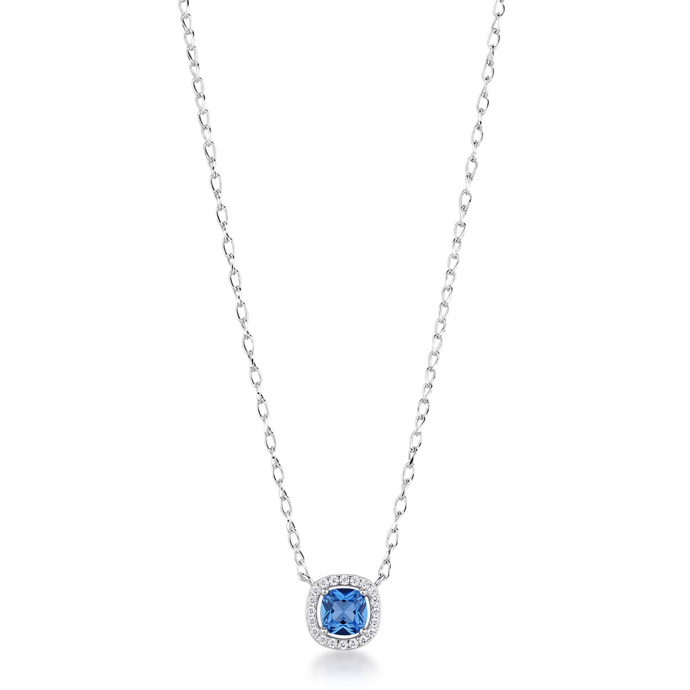 ΚΟΛΙΕ Ροζέτα BROSWAY Jewellery Fancy Freedom Blue από Ασήμι 925° με Sapphire και Λευκές Πέτρες Ζιργκόν FFB125 - 