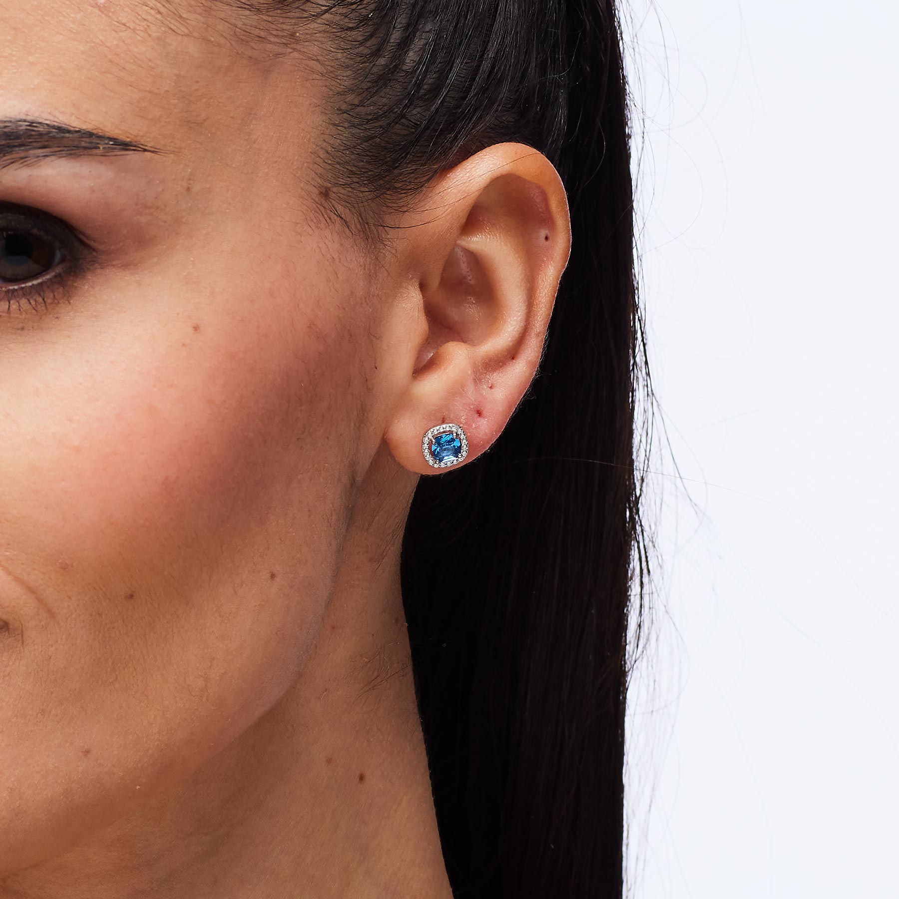 ΣΚΟΥΛΑΡΙΚΙΑ Ροζέτα BROSWAY Jewellery Fancy Freedom Blue από Ασήμι 925° με Sapphire και Λευκές Πέτρες Ζιργκόν FFB127 - 